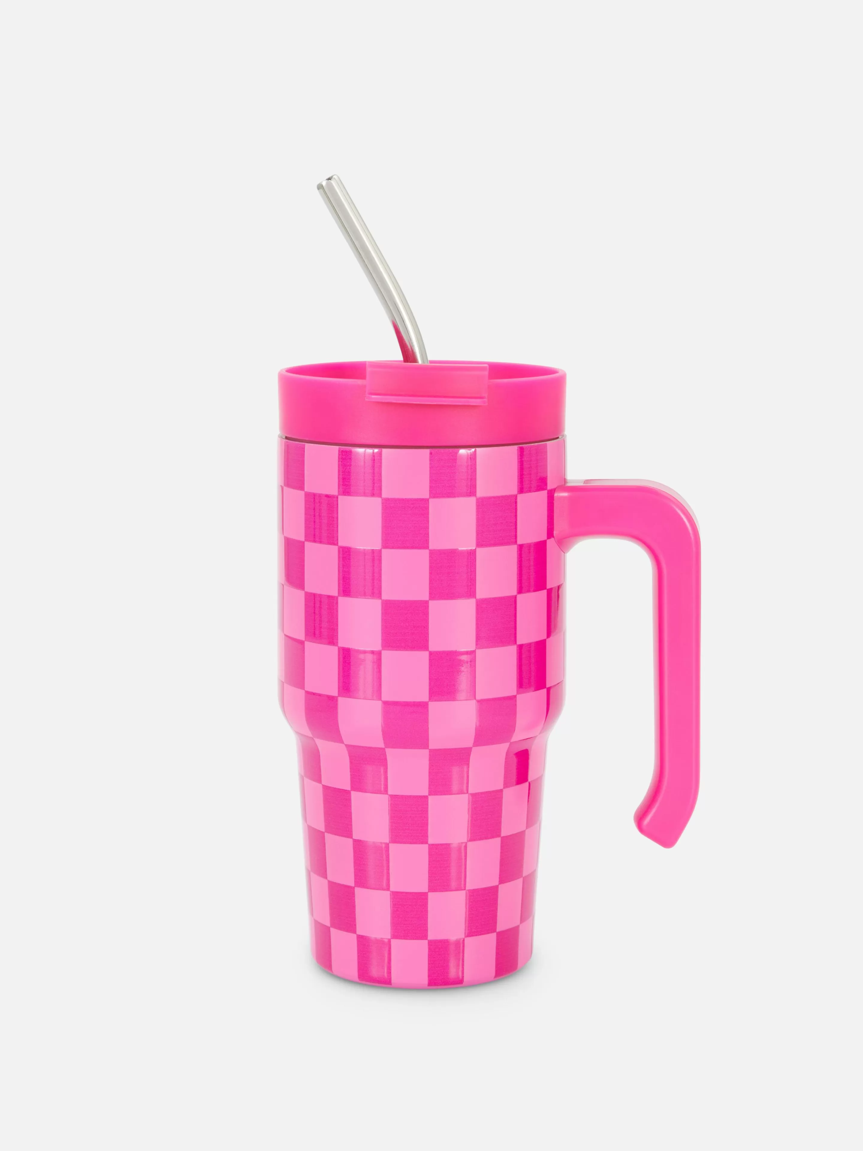 Copos E Canecas*Primark Caneca Viagem Aço Inoxidável 600 Ml Cor-de-rosa