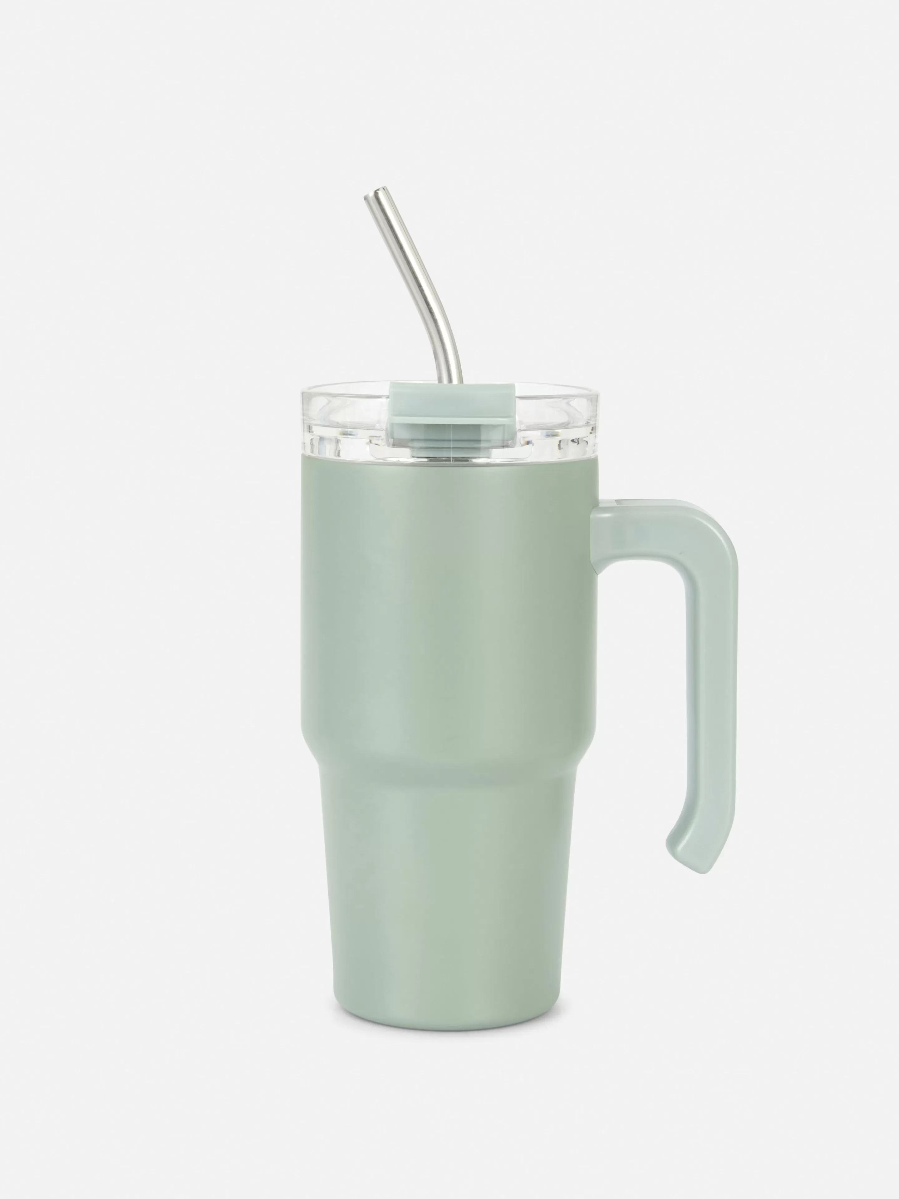 Copos E Canecas*Primark Caneca Viagem Aço Inoxidável 600 Ml Verde-claro