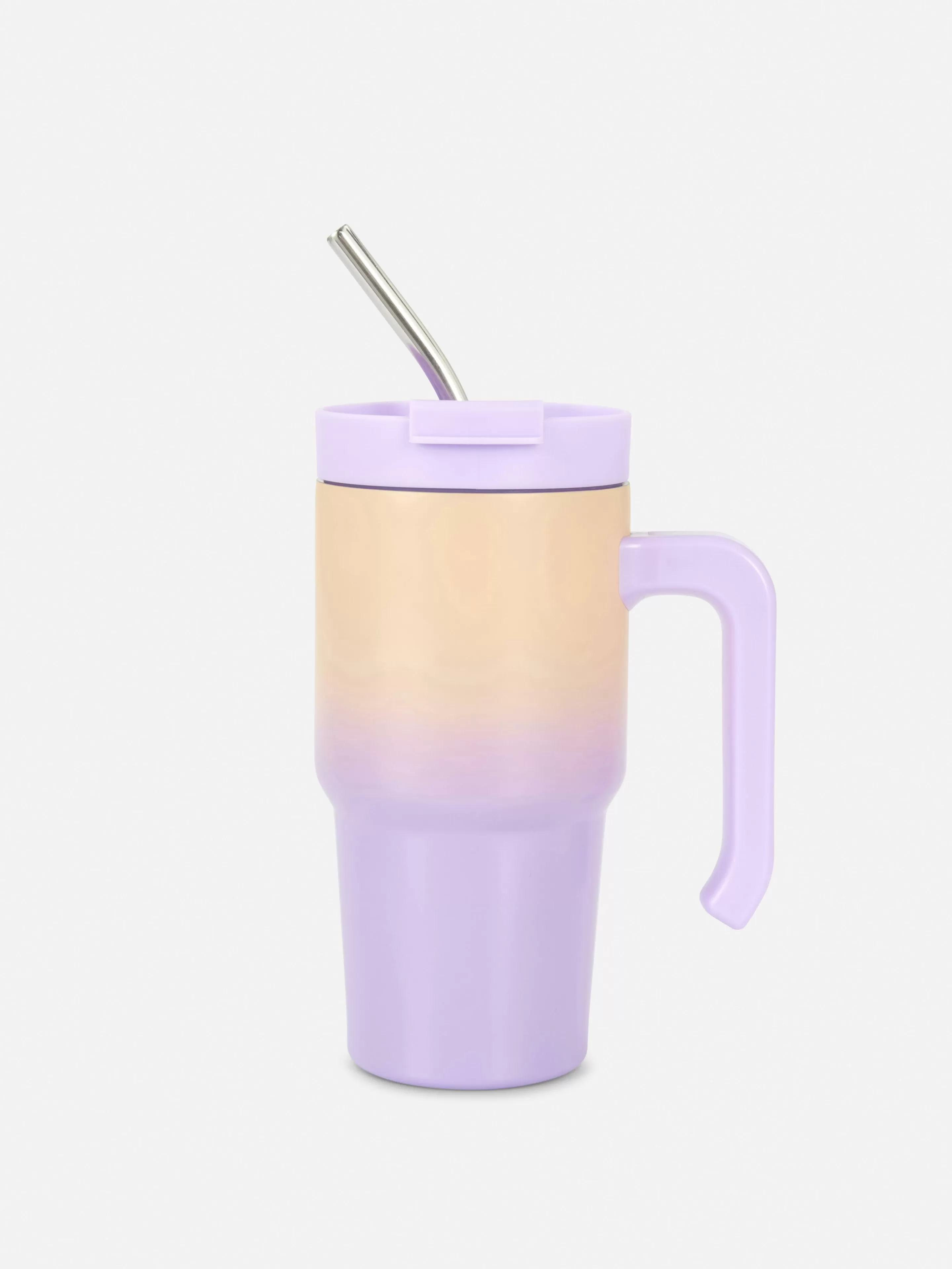 Copos E Canecas*Primark Caneca Viagem Aço Inoxidável 600 Ml Pêssego