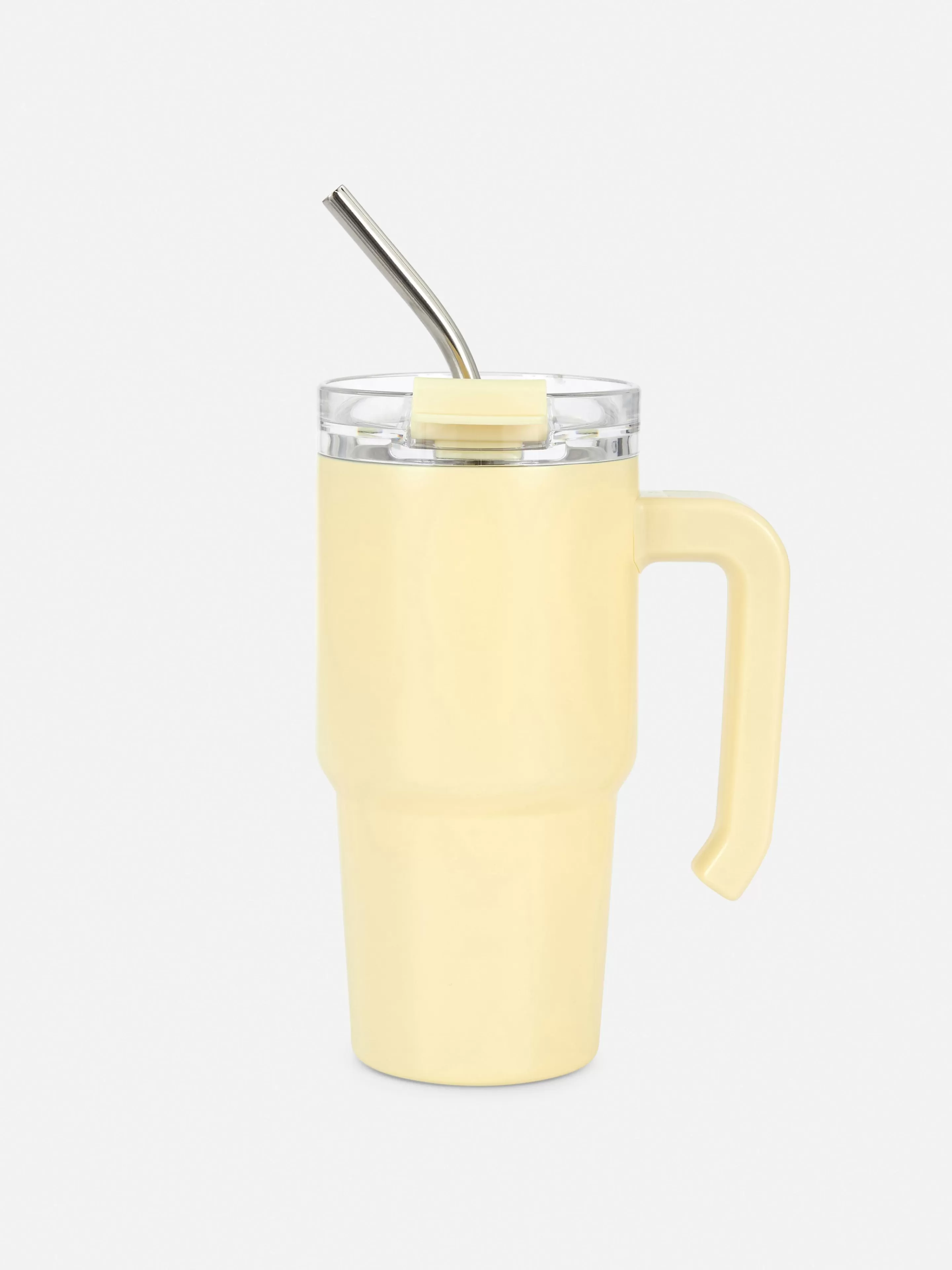 Copos E Canecas*Primark Caneca Viagem Aço Inoxidável 600 Ml Limão