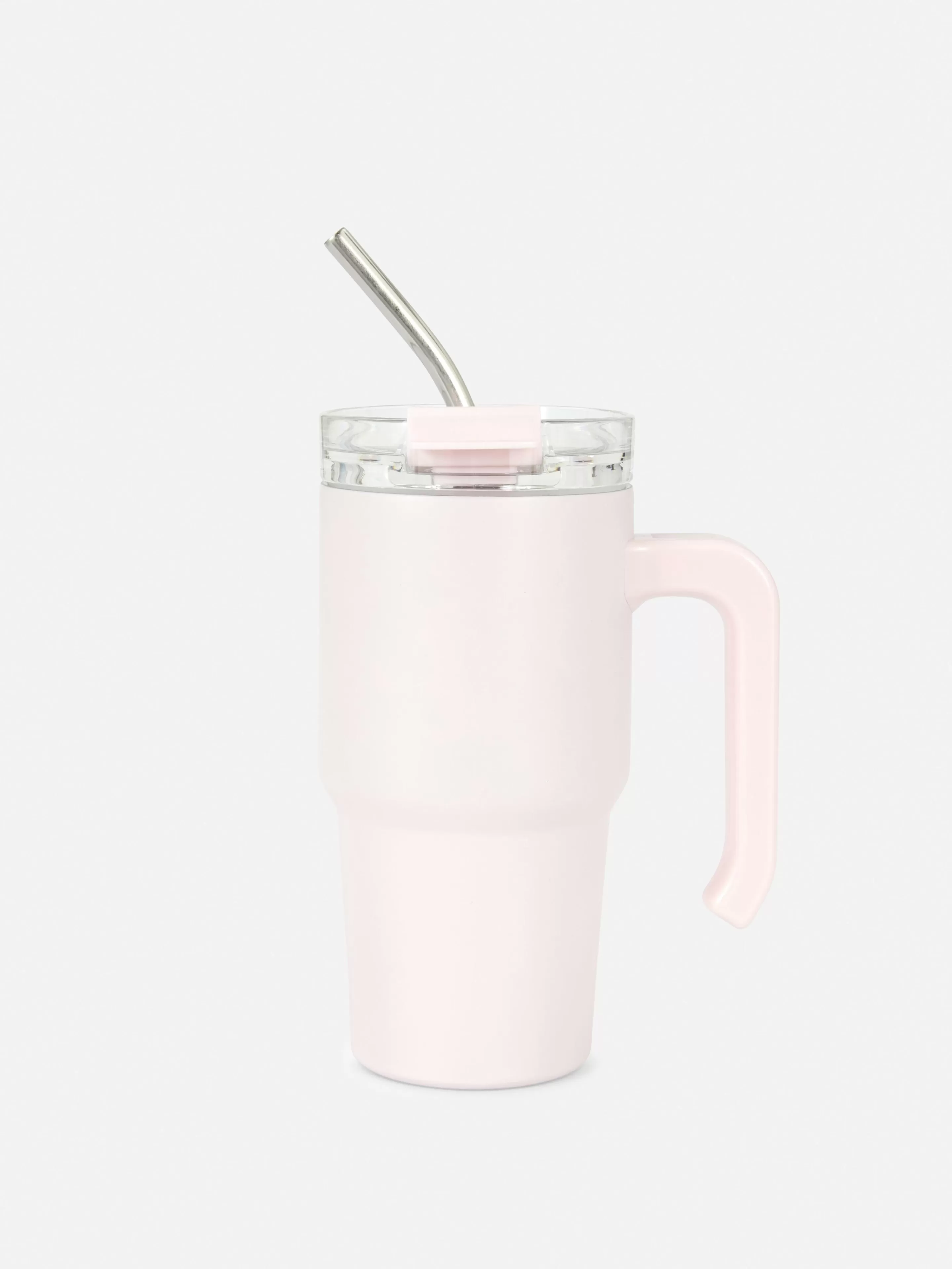 Copos E Canecas*Primark Caneca Viagem Aço Inoxidável 600 Ml Rosa-claro