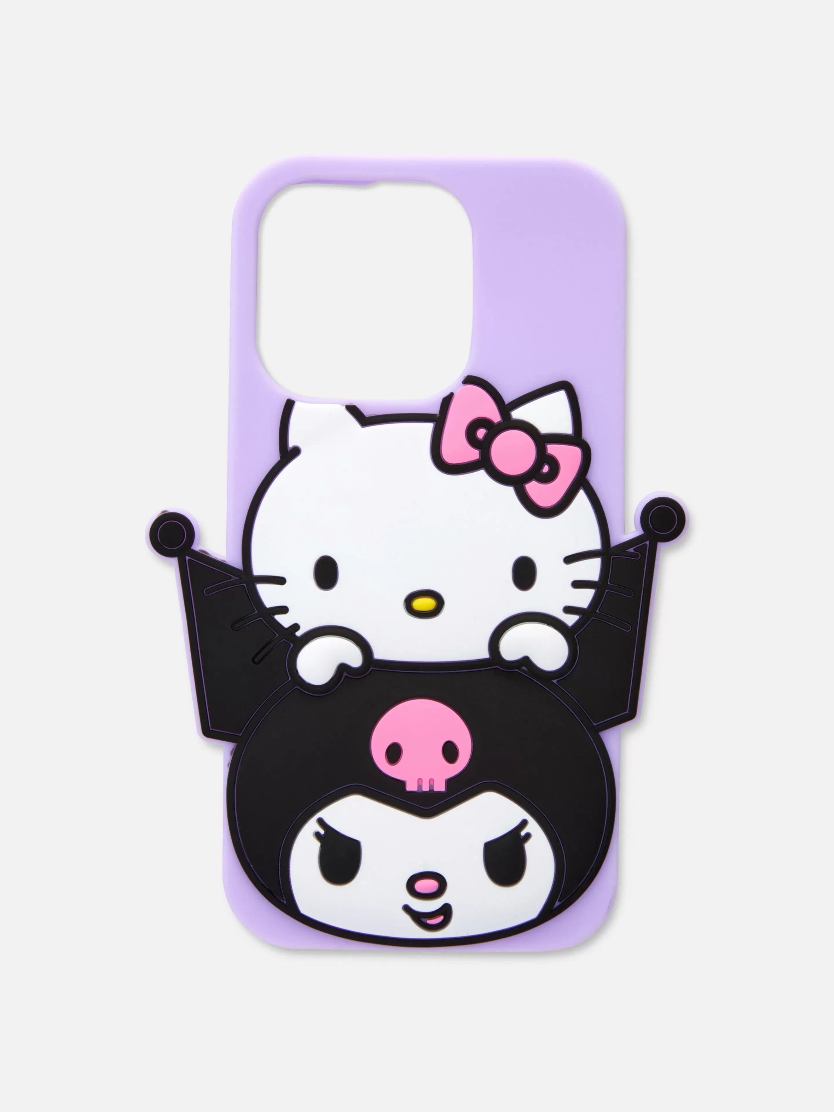 Capas Para Telemóvel*Primark Capa Telemóvel 3D Hello Kitty E Kuromi Preto