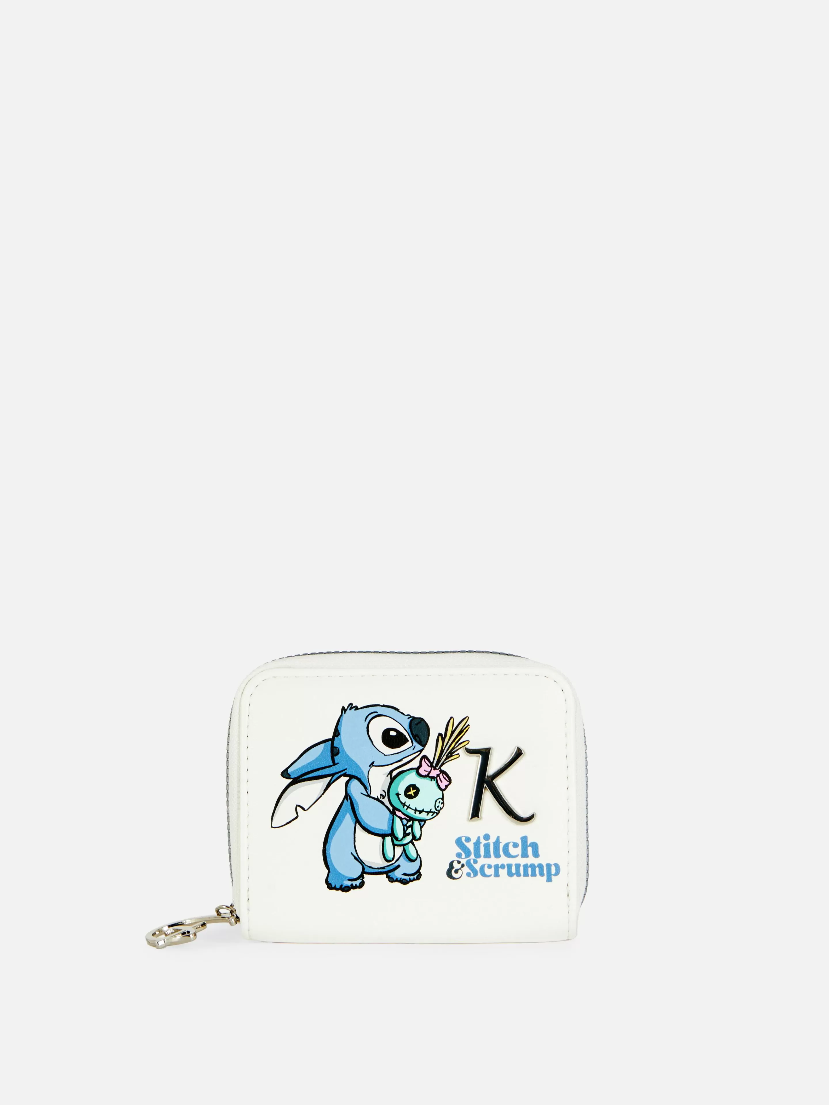 Malas E Carteiras*Primark Carteira Inicial Disney Lilo & Stitch Branco