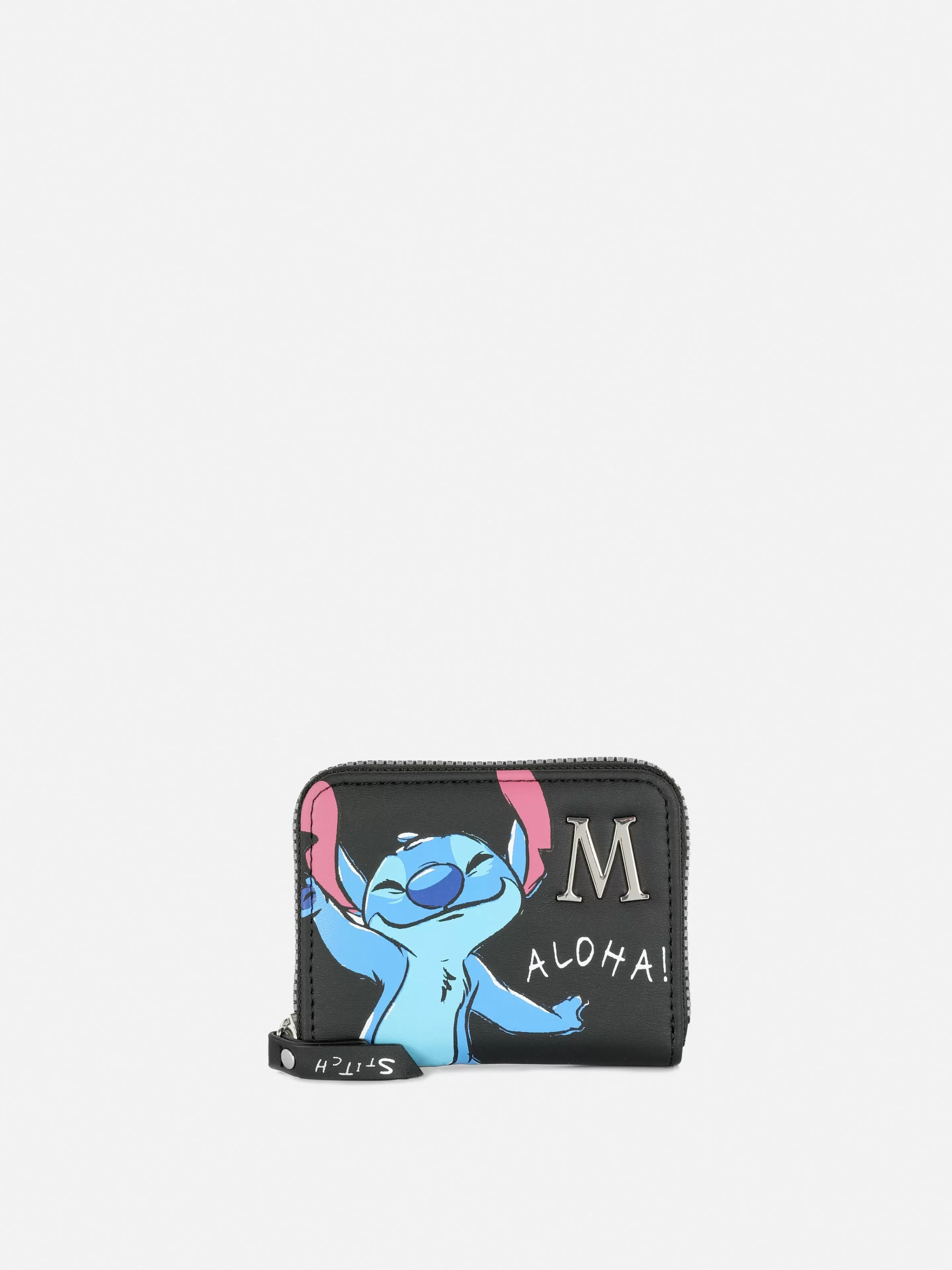 Malas E Carteiras*Primark Carteira Inicial Disney Lilo & Stitch Preto