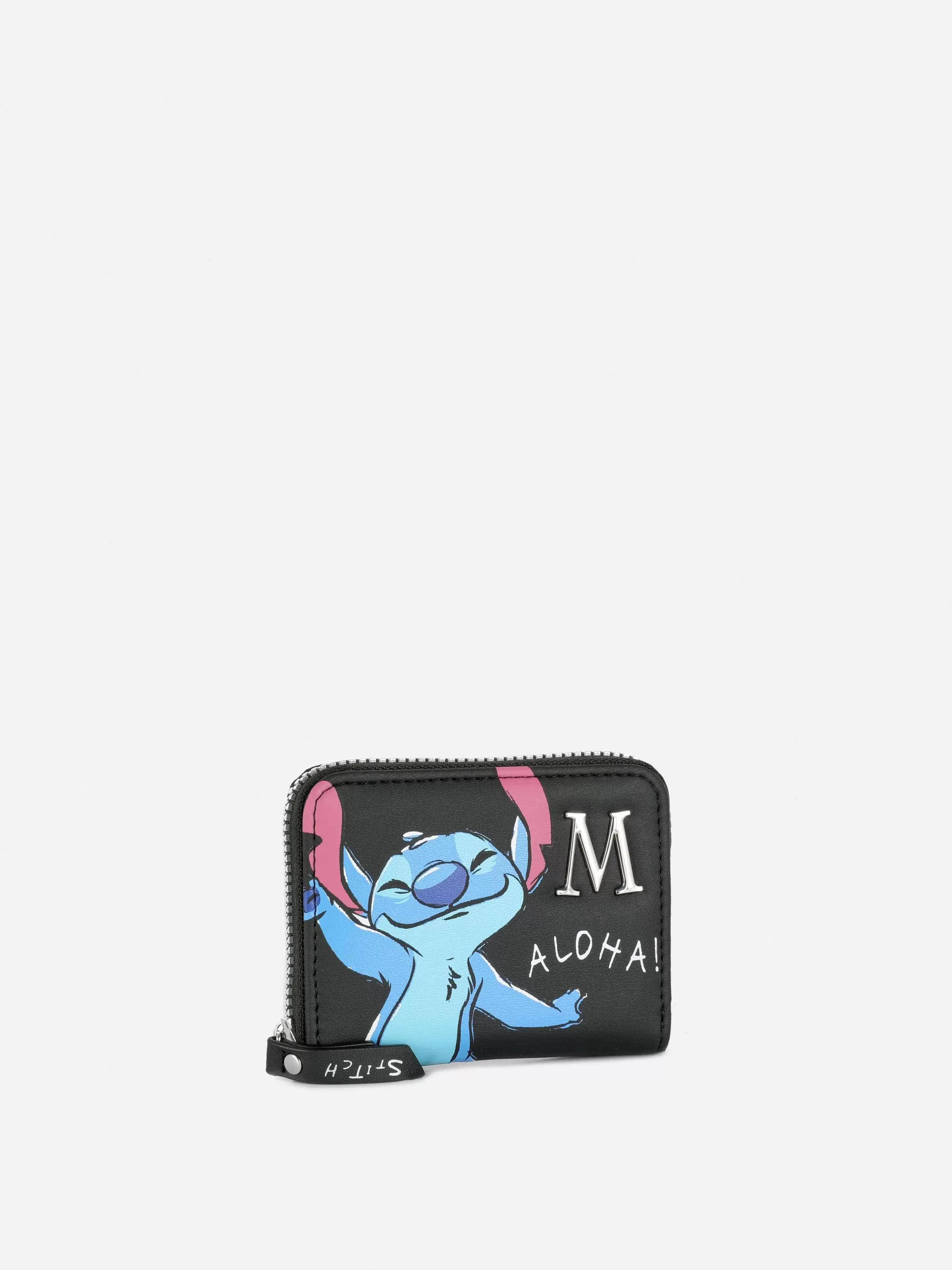 Malas E Carteiras*Primark Carteira Inicial Disney Lilo & Stitch Preto