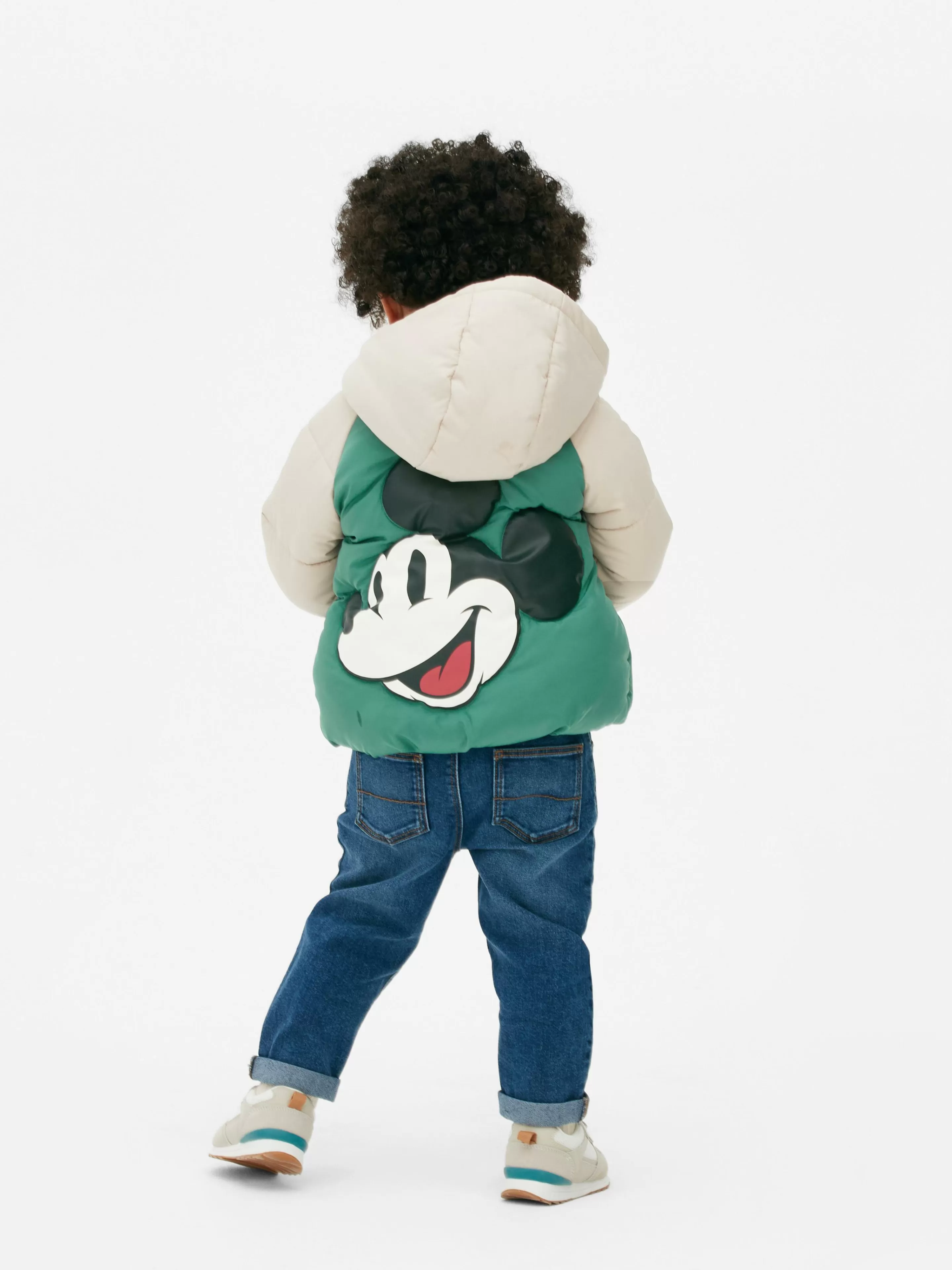 Casacos E Blusões*Primark Casaco Acolchoado Disney Mickey Mouse Multicolor