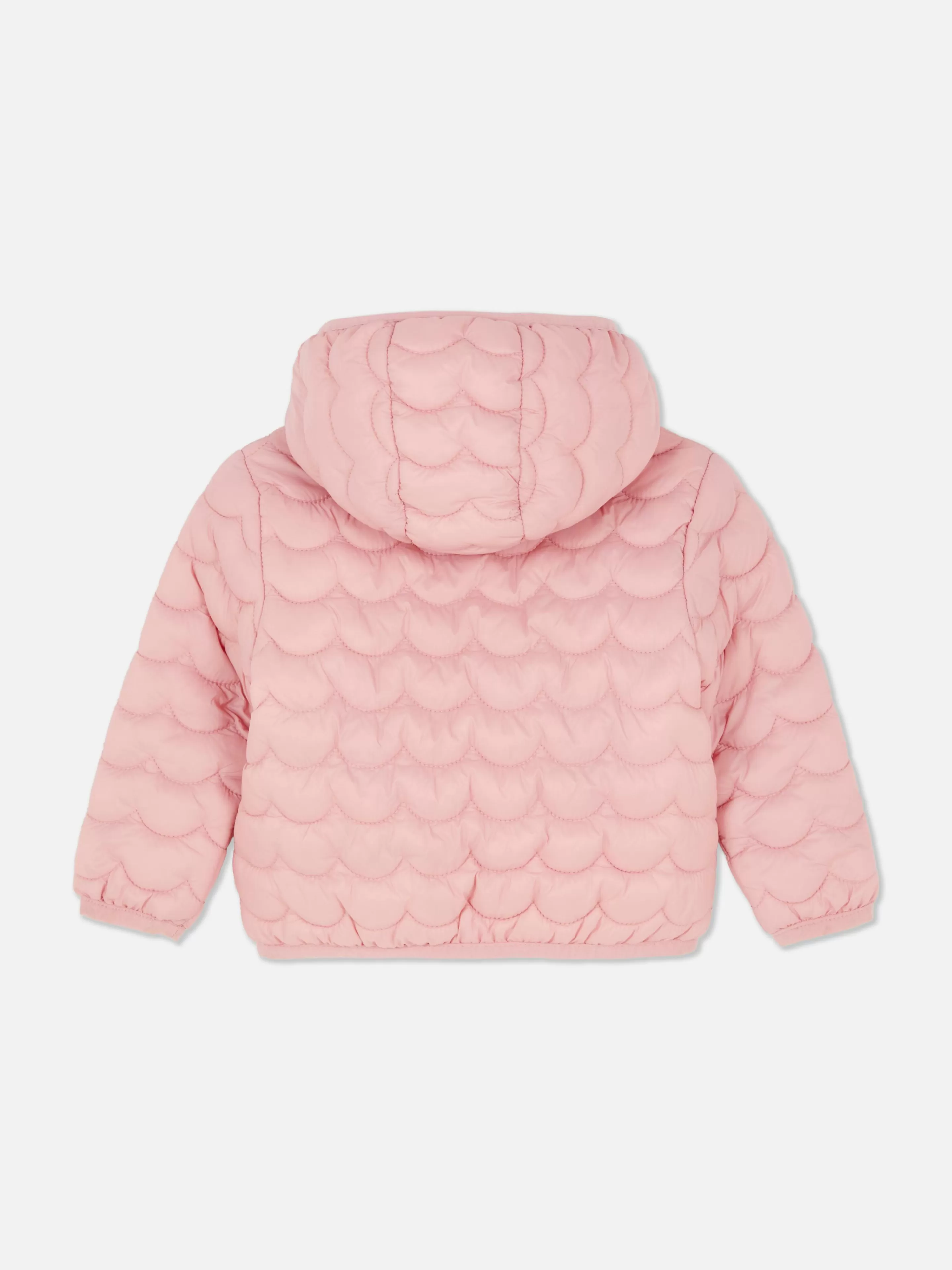 Casacos E Blusões*Primark Casaco Acolchoado Fecho Cor-de-rosa