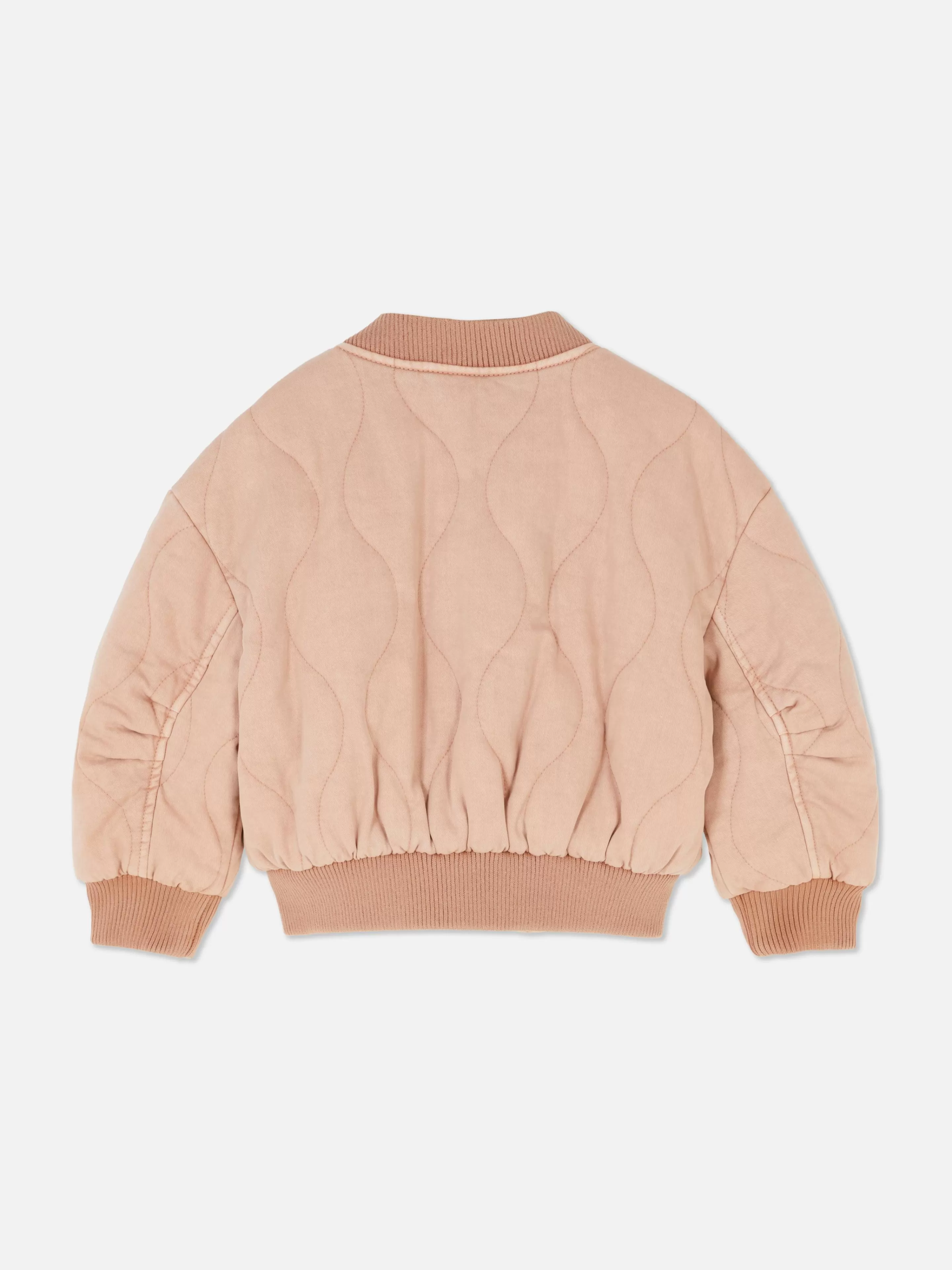 Casacos E Blusões*Primark Casaco Bomber Acolchoado Cor-de-rosa