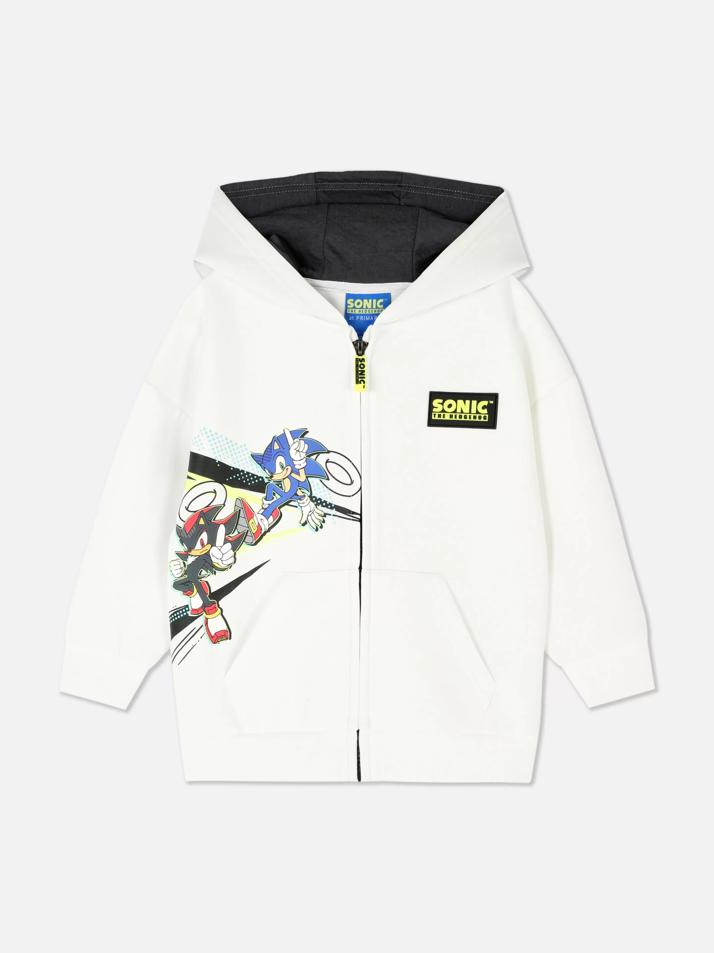 Camisolas Com E Sem Capuz*Primark Casaco Capuz Fecho Correr Sonic The Hedgehog Cru