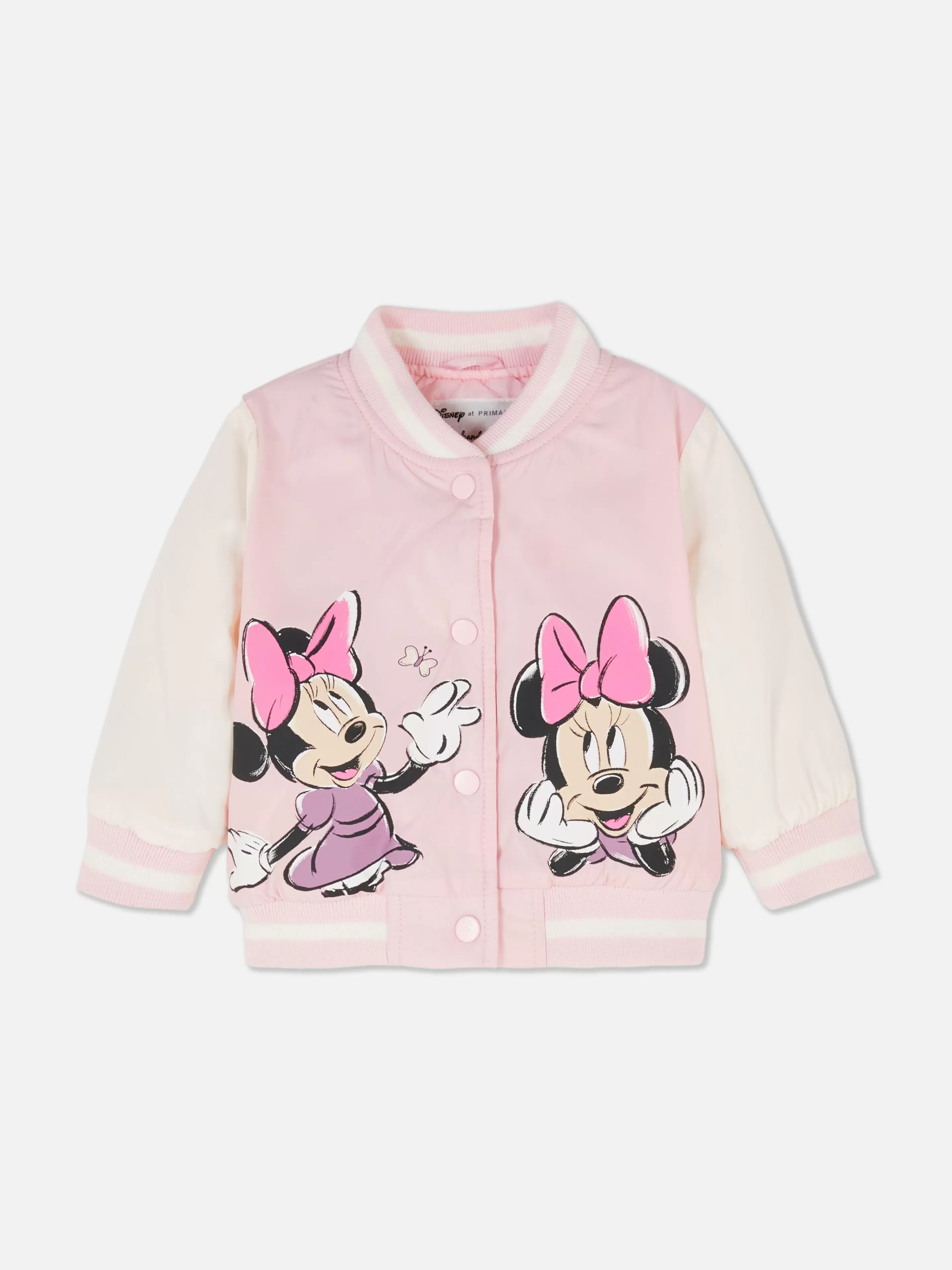 Casacos E Blusões*Primark Casaco Estilo Universitário Disney Minnie Multicolor