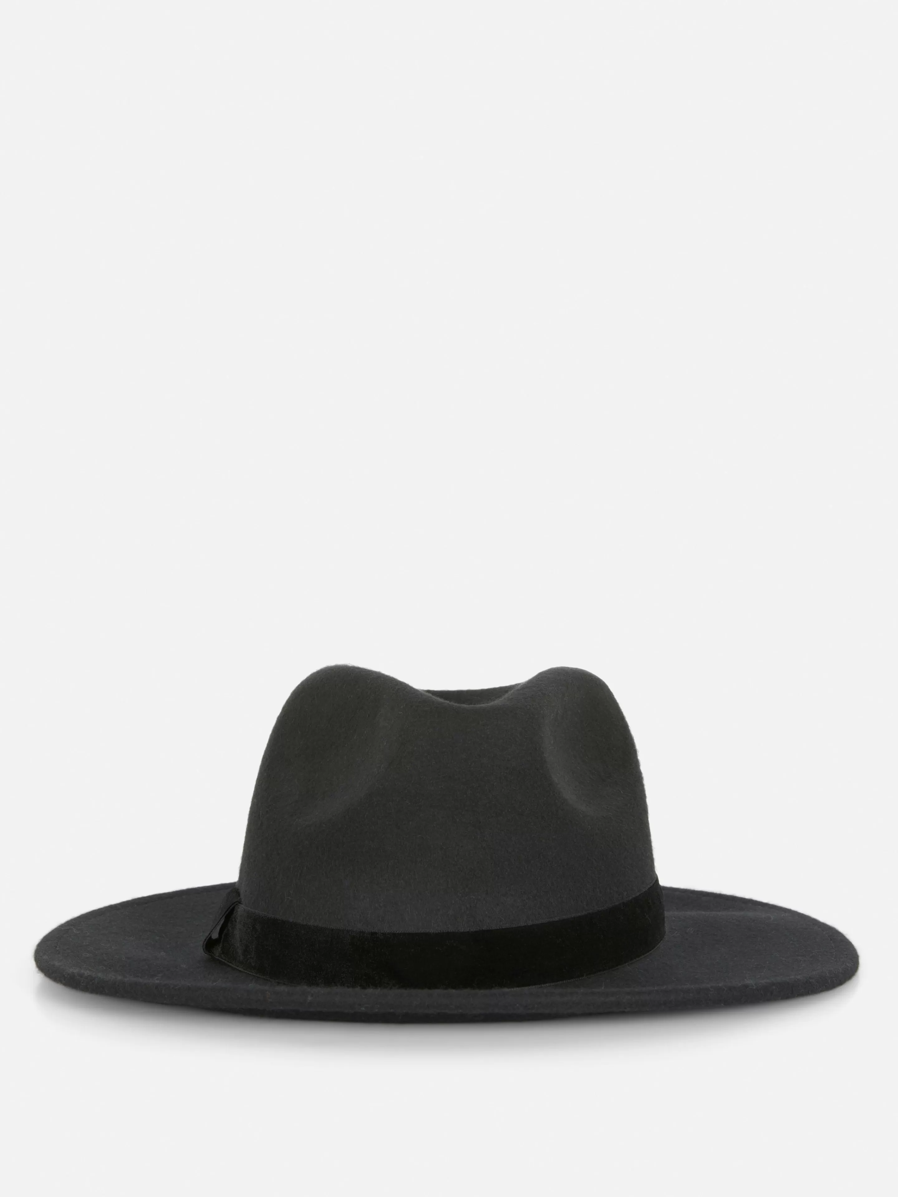 Chapéus, Luvas E Cachecóis*Primark Chapéu Fedora Lã Preto