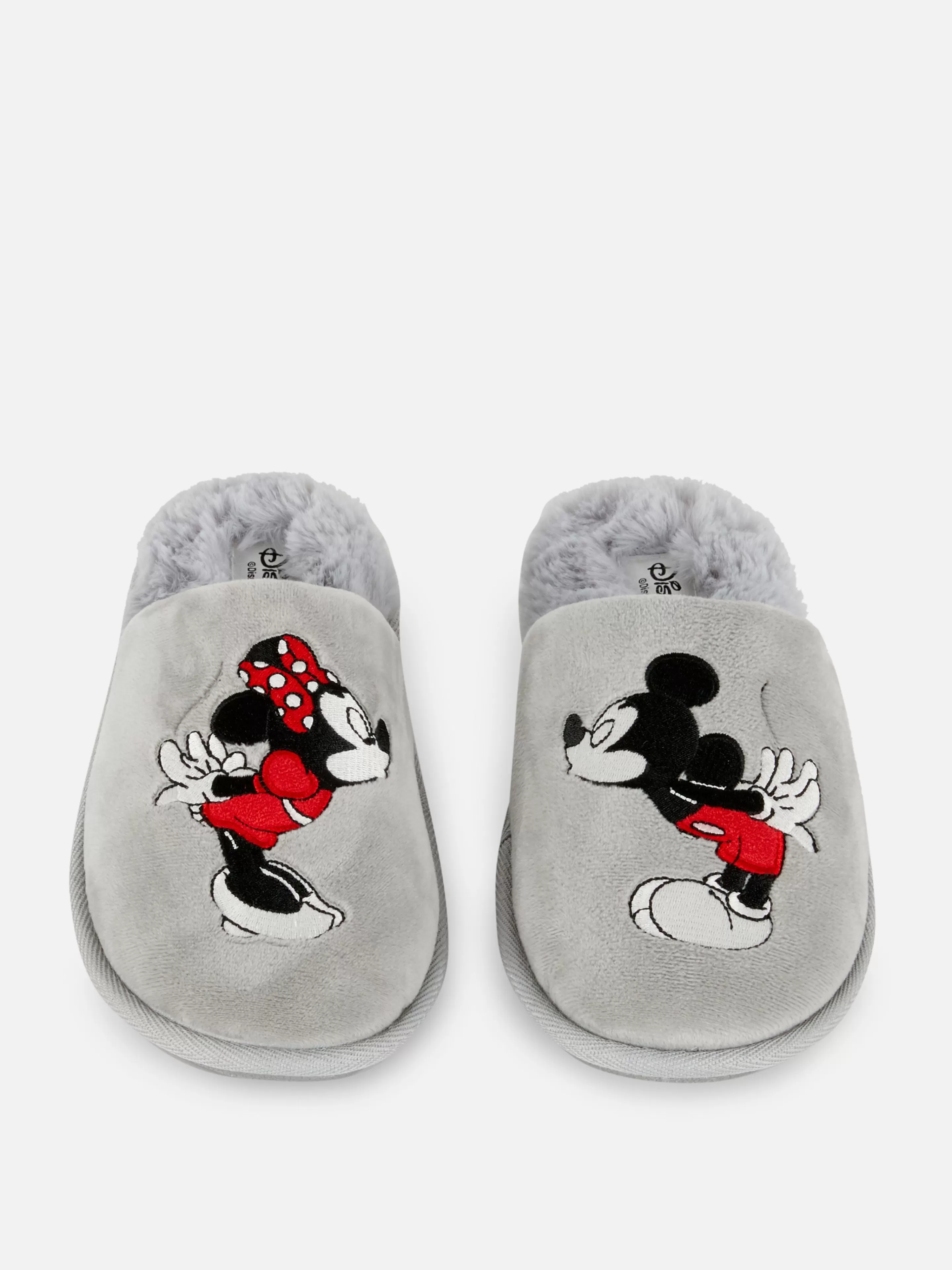 Chinelos E Pantufas | Chinelos E Pantufas*Primark Chinelos Felpudos Disney Minnie E Mickey Cinzento