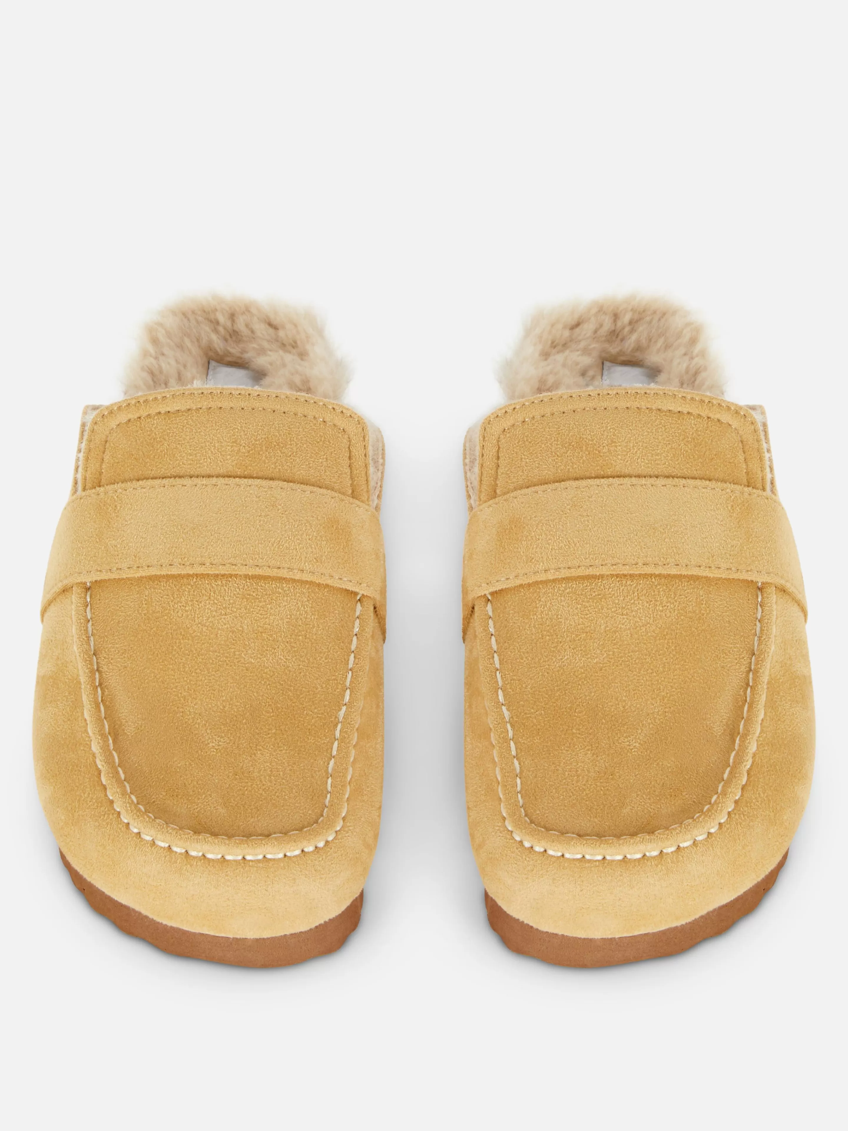 Chinelos E Pantufas | Chinelos E Pantufas*Primark Chinelos Loafer Forrados Imitação Pelo Bege