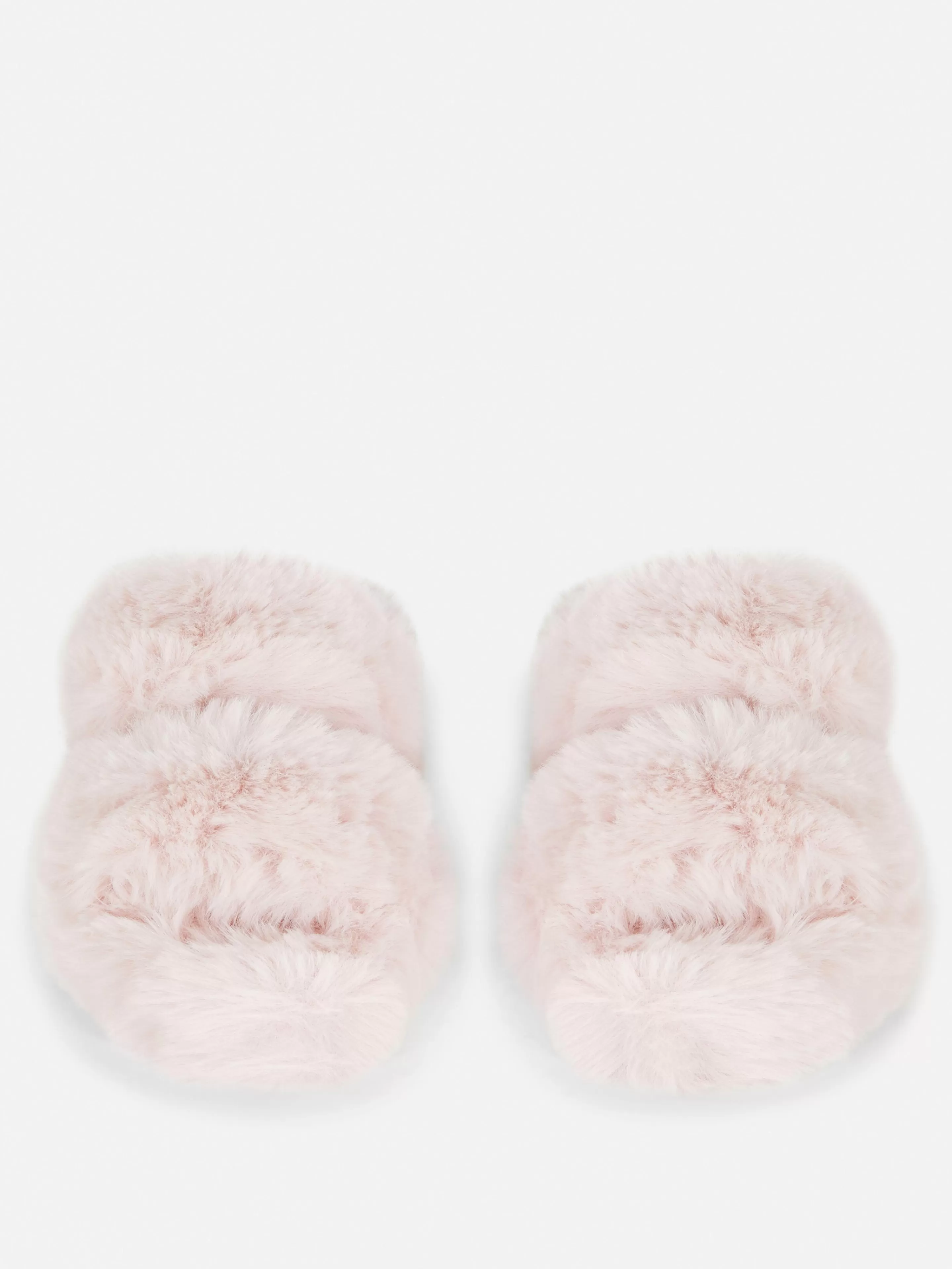 Chinelos E Pantufas | Chinelos E Pantufas*Primark Chinelos Tiras Duplas Felpudos Cor-de-rosa