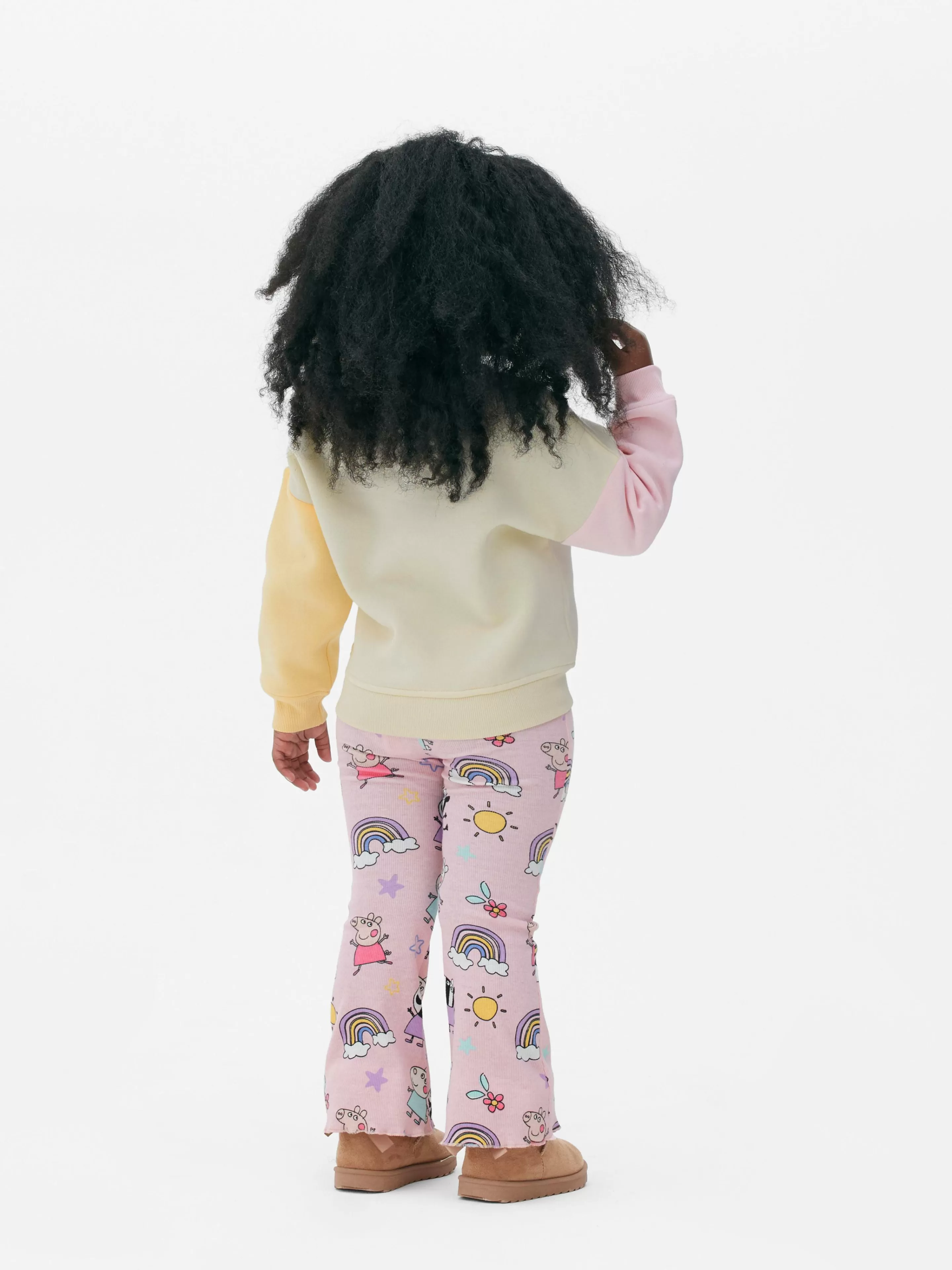 Conjuntos E Visuais*Primark Conj. Coord. Camisola/leggings Boca Sino Peppa Pig Multicolor