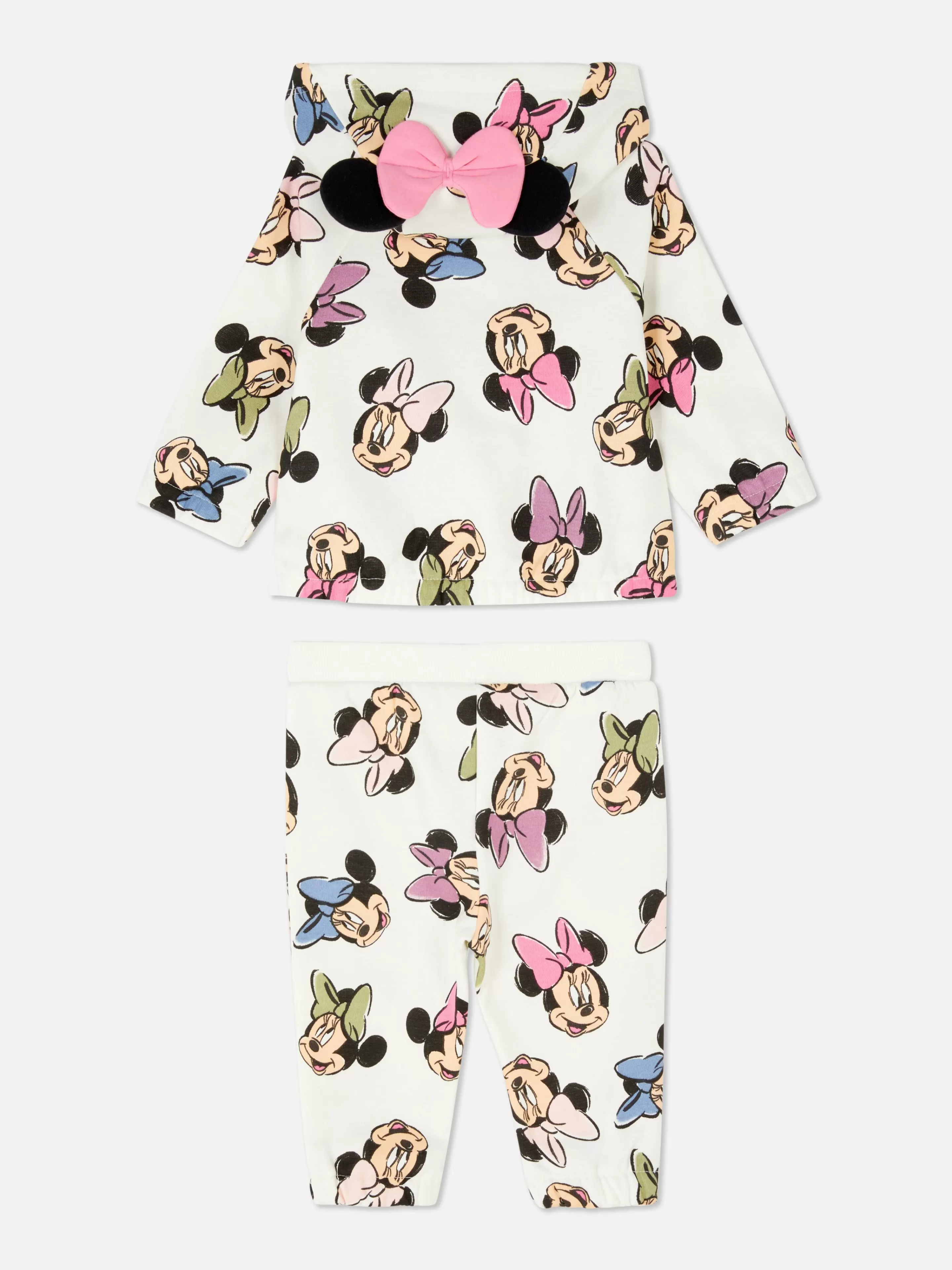 Conjuntos E Visuais*Primark Conj Coord Casaco Capuz/calças Treino Disney Minnie Multicolor