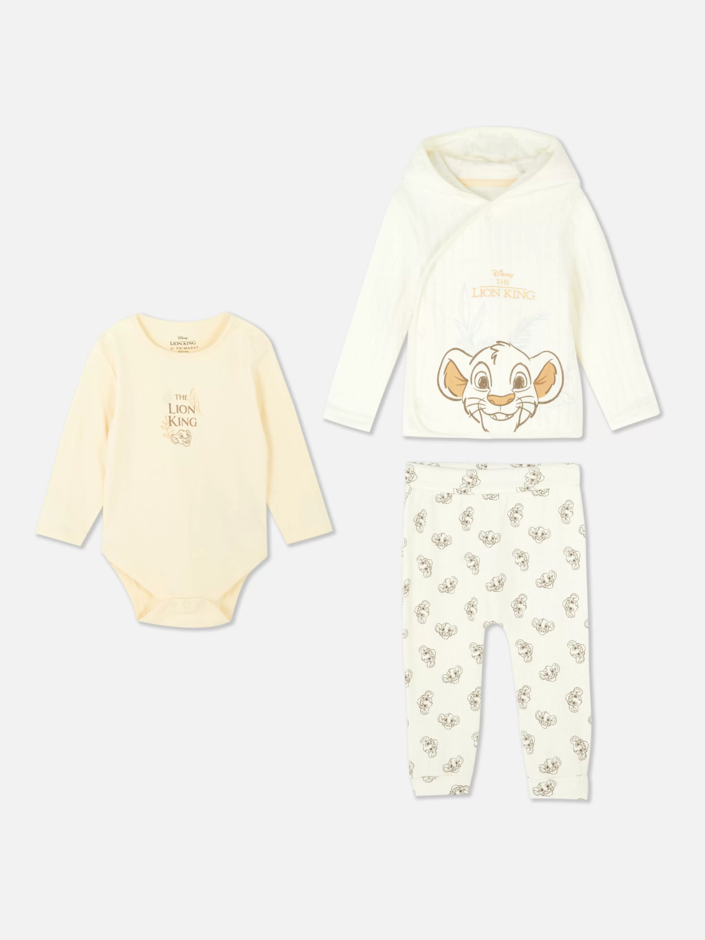 Conjuntos E Visuais | Conjuntos E Visuais*Primark Conj. Três Peças Casaco Disney O Rei Leão 30.º Aniversário Aveia