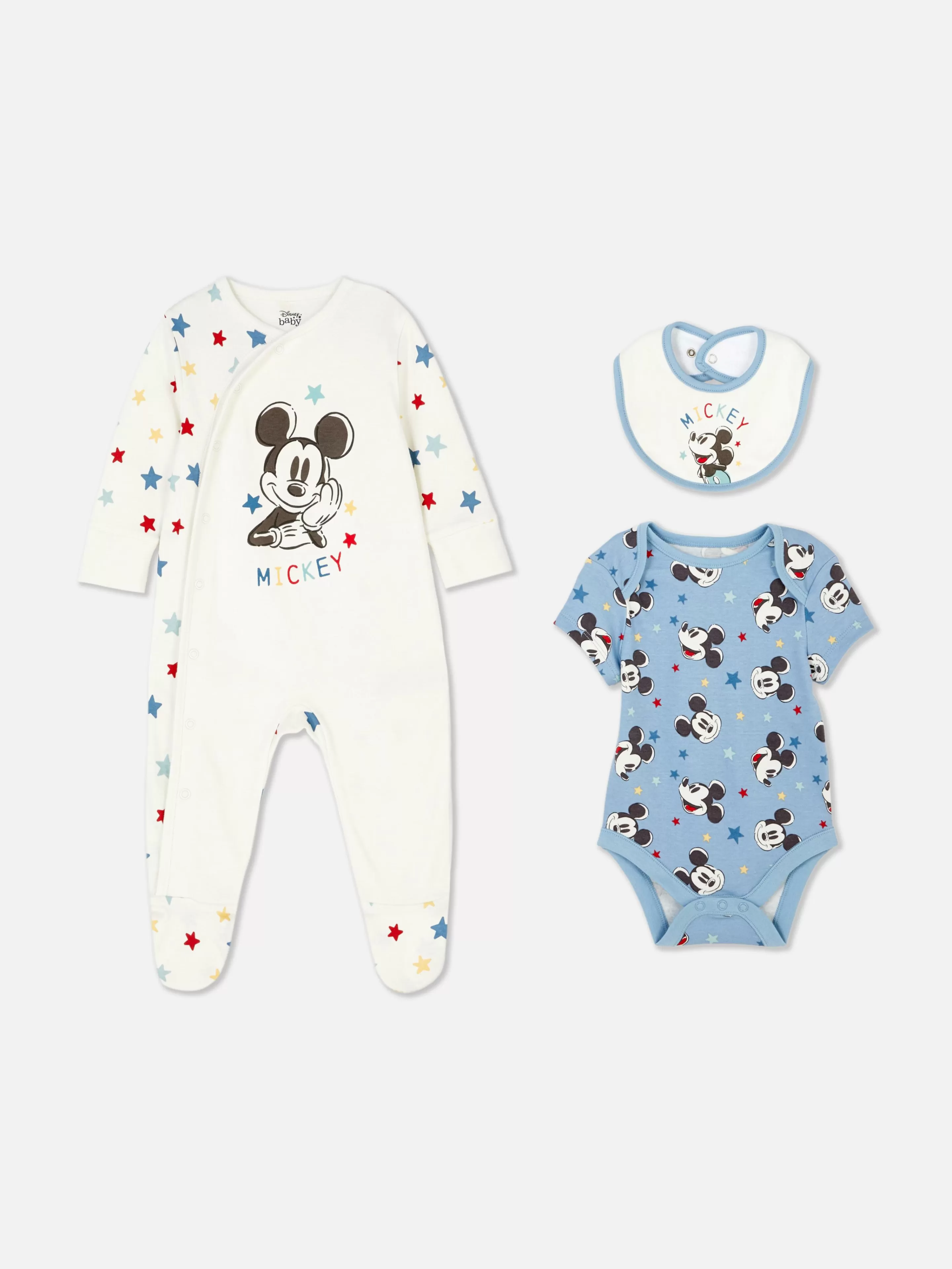 Conjuntos E Visuais*Primark Conjunto 3 Peças Disney Mickey Azul