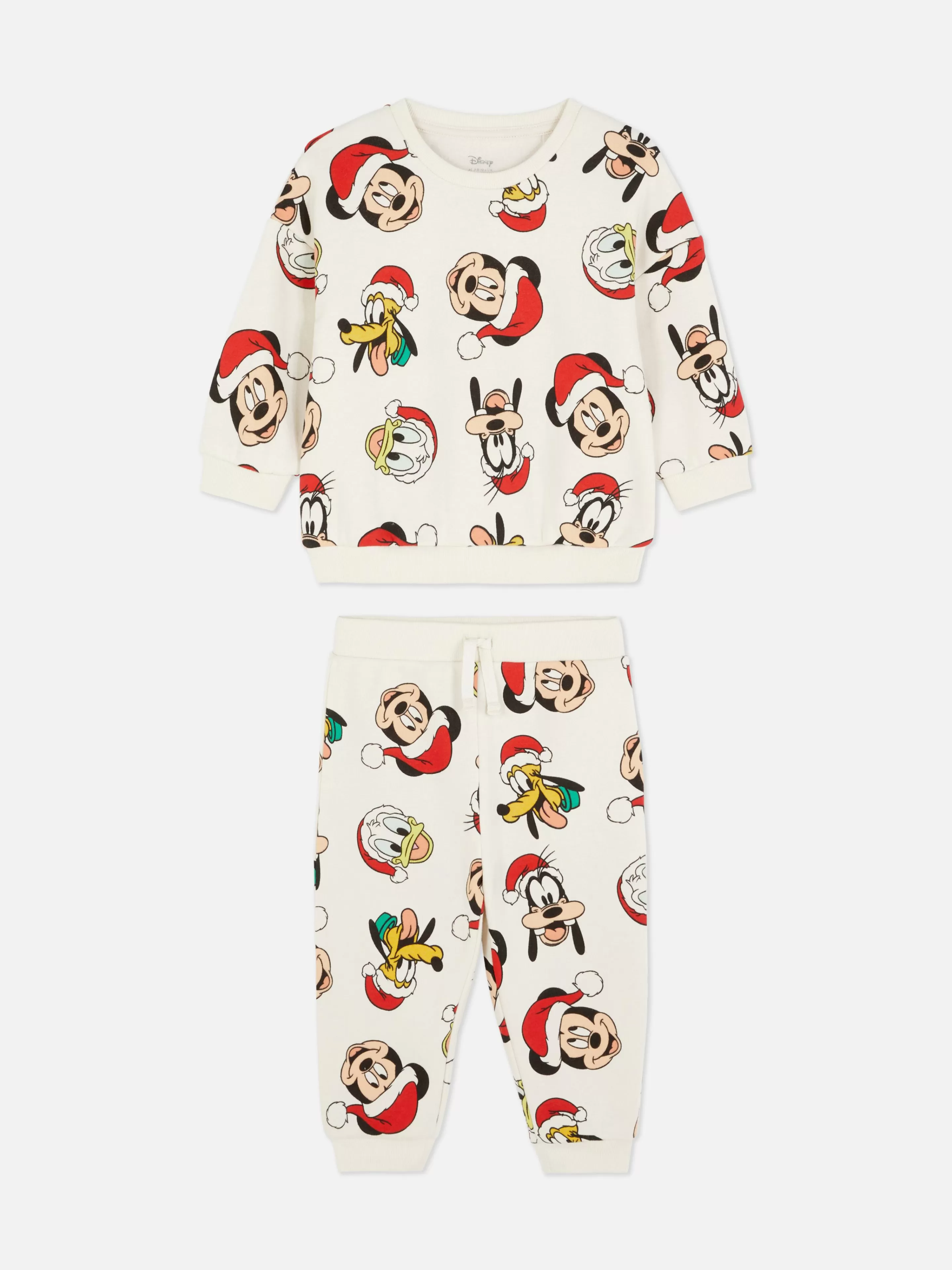 Conjuntos E Visuais*Primark Conjunto Camisola/calças Treino Natal Disney Mickey Mouse & Friends Multicolor