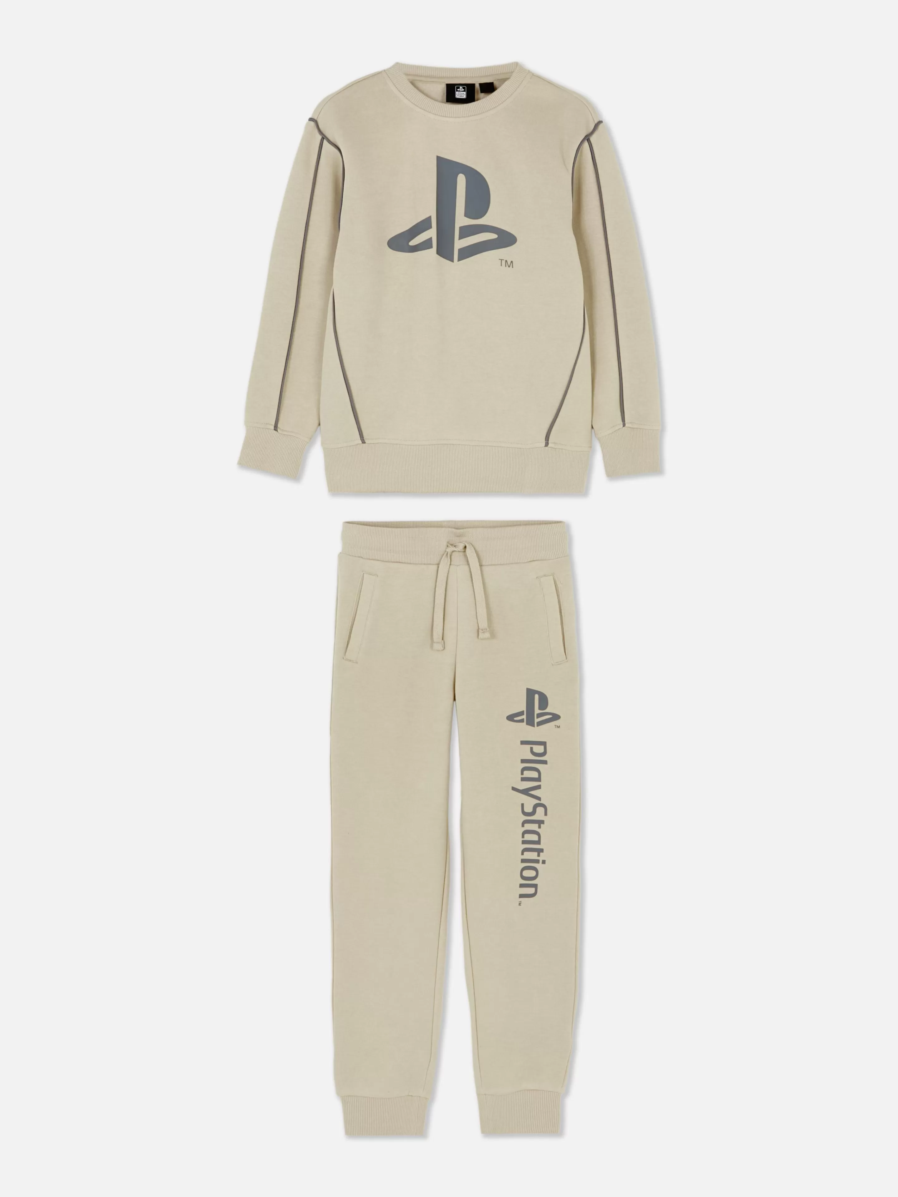 Conjuntos E Visuais*Primark Conjunto Camisola/calças Treino PlayStation Pedra