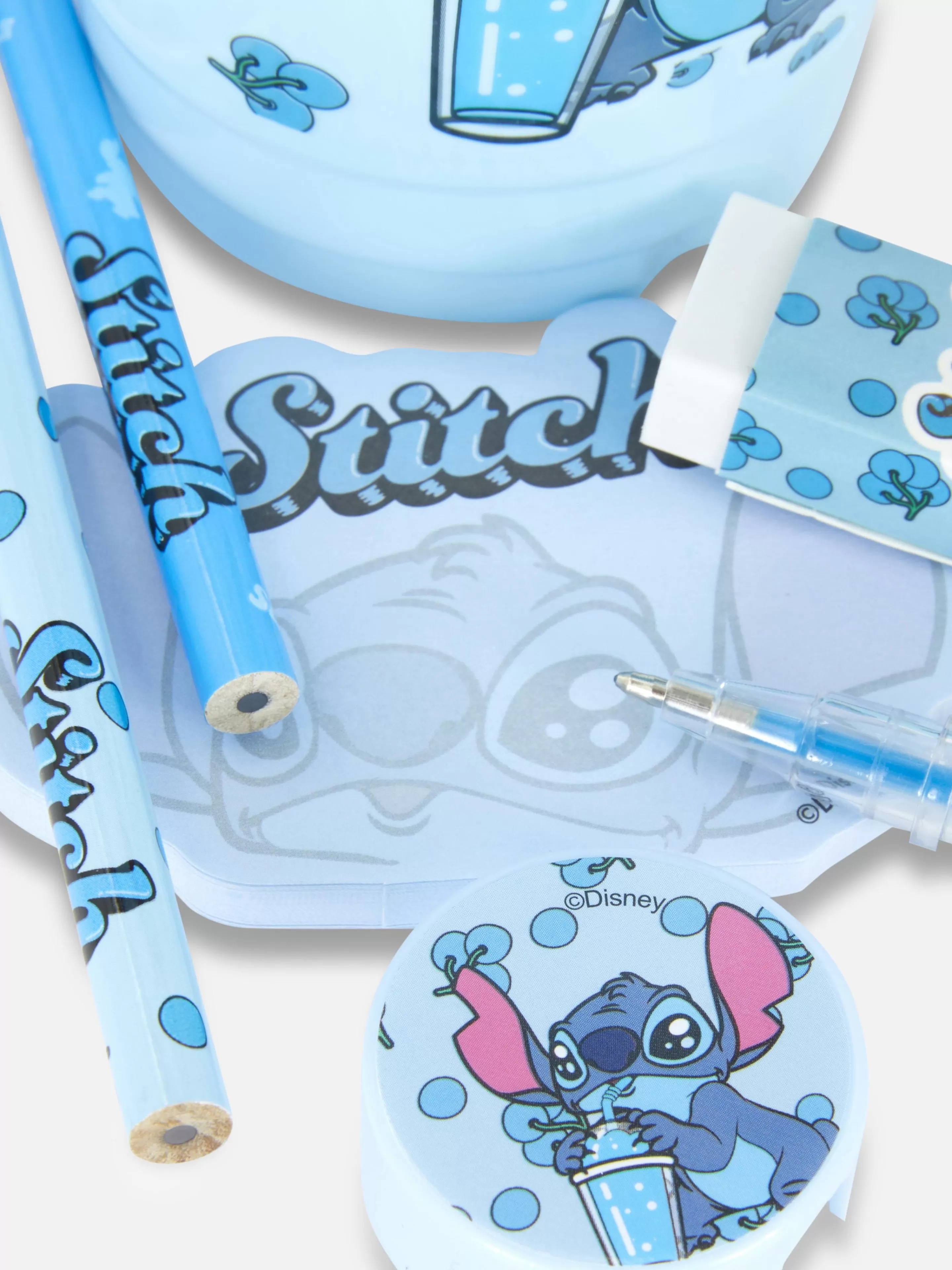 Copos E Canecas*Primark Conjunto Copo Artigos Papelaria Disney Stitch Multicolor