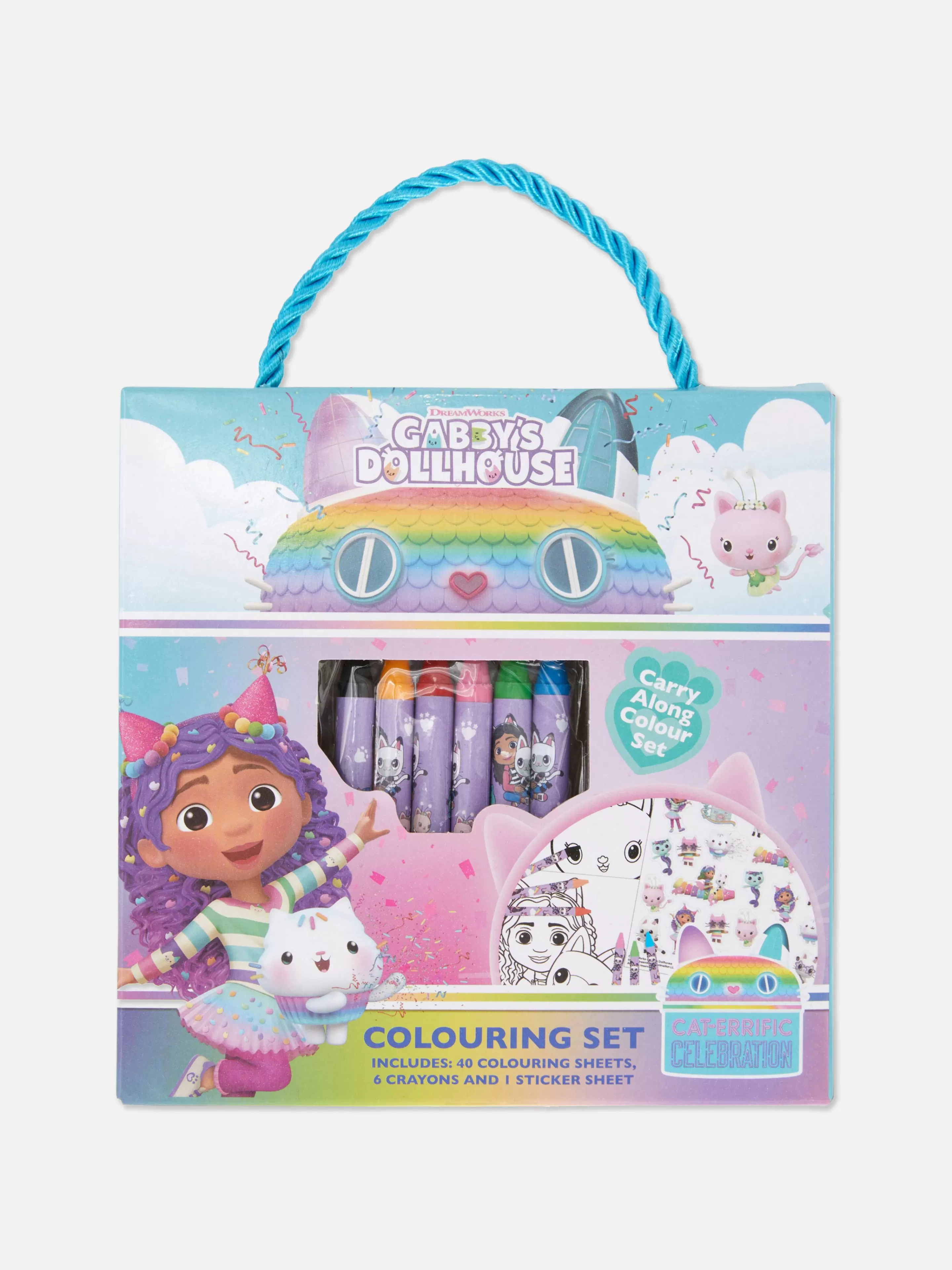 Trabalhos Manuais*Primark Conjunto De Colorir Portátil Gabby's Dollhouse Multicolor