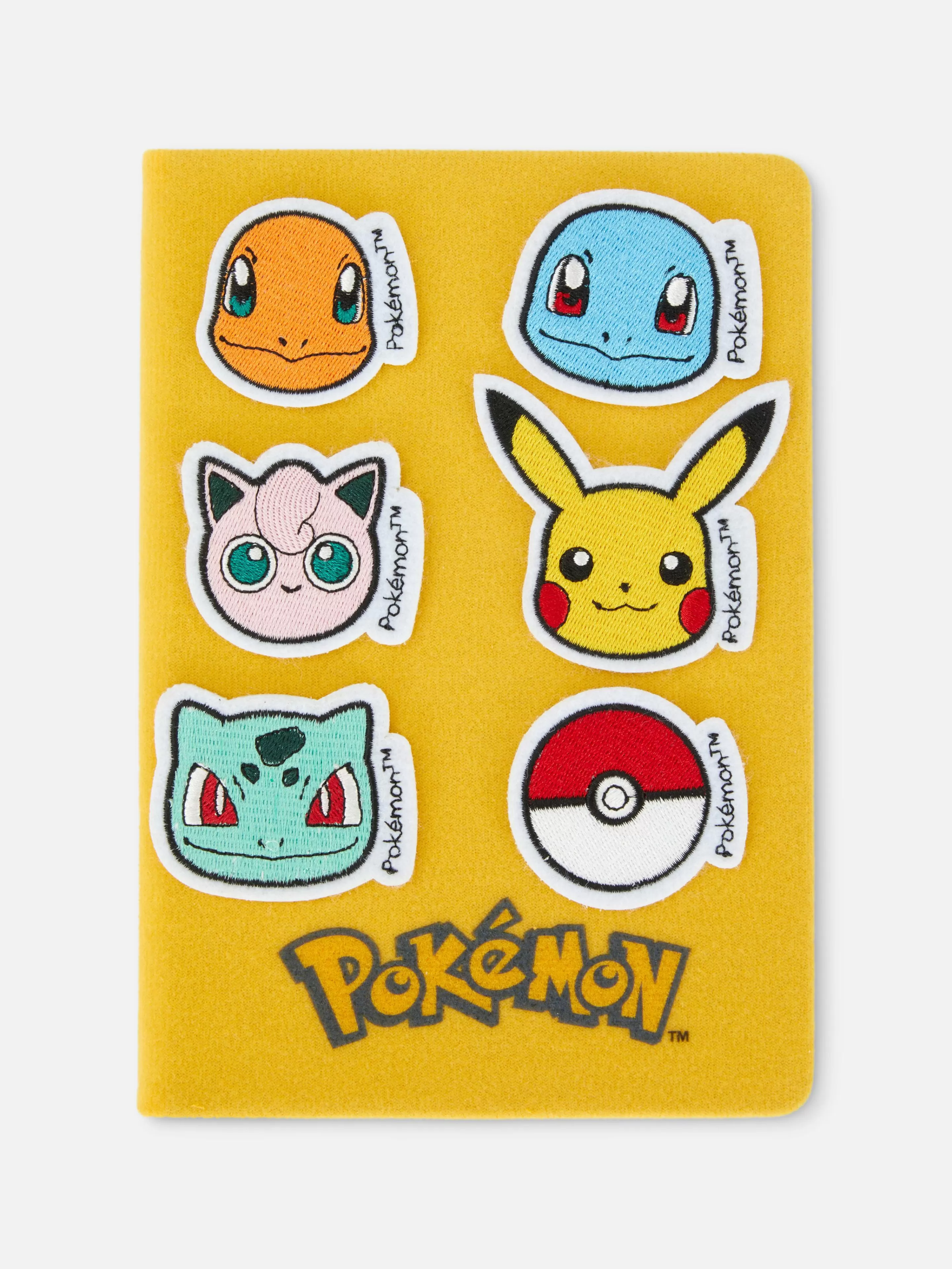 Blocos De Notas*Primark Conjunto Emblema Pokémon Amarelo