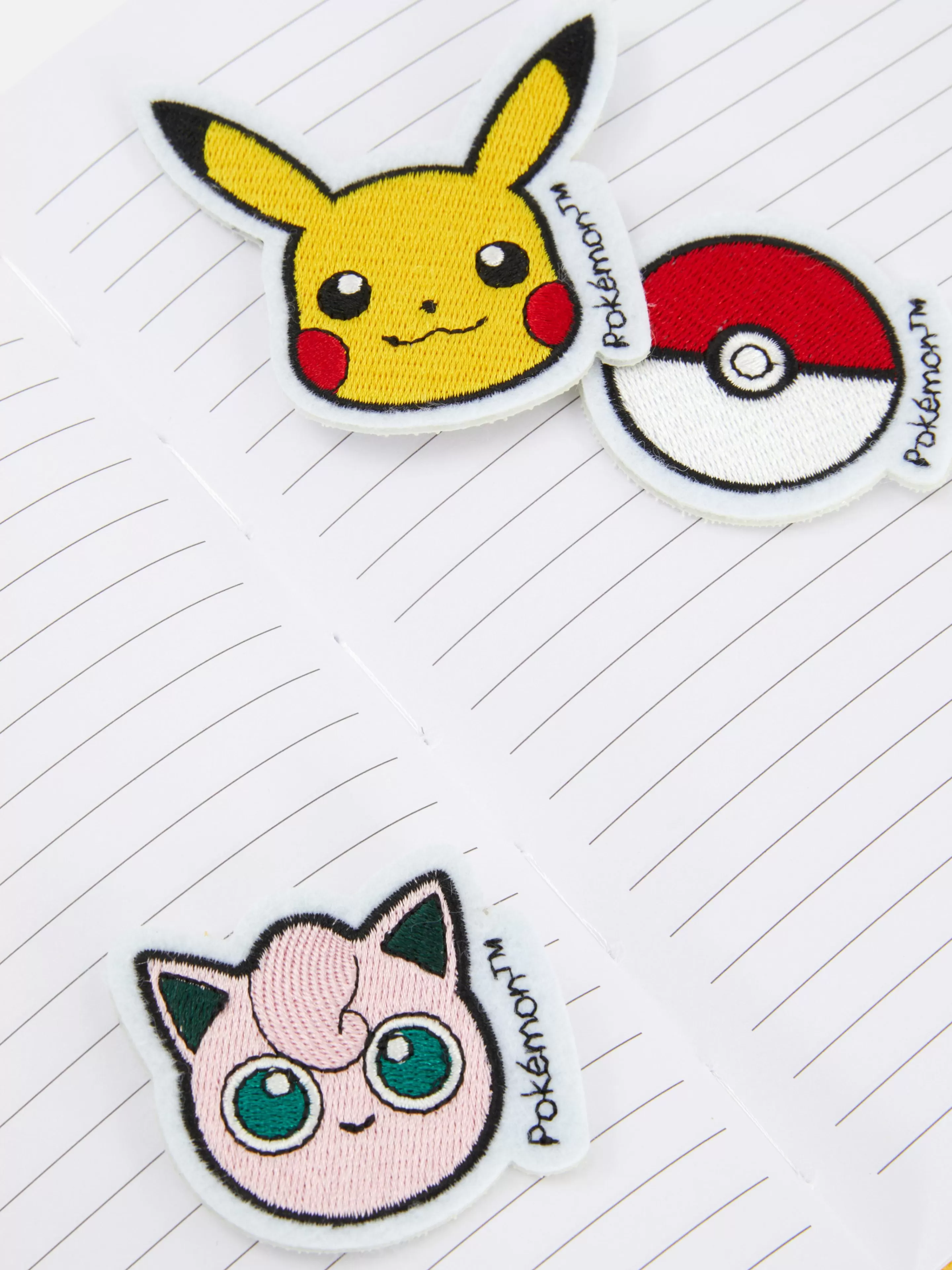 Blocos De Notas*Primark Conjunto Emblema Pokémon Amarelo