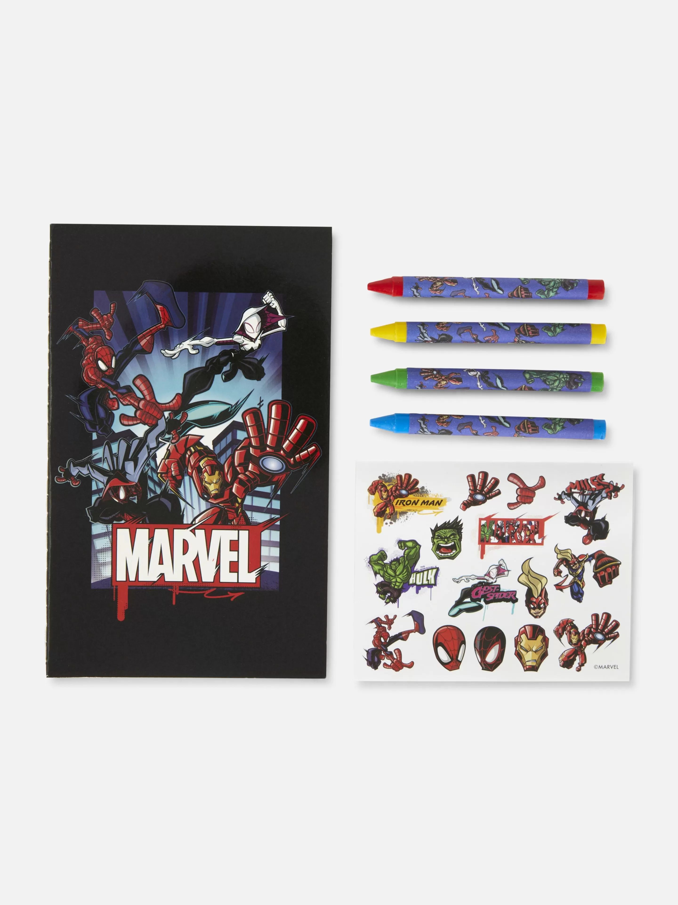 Trabalhos Manuais*Primark Conjunto Pintar Marvel Avengers Preto