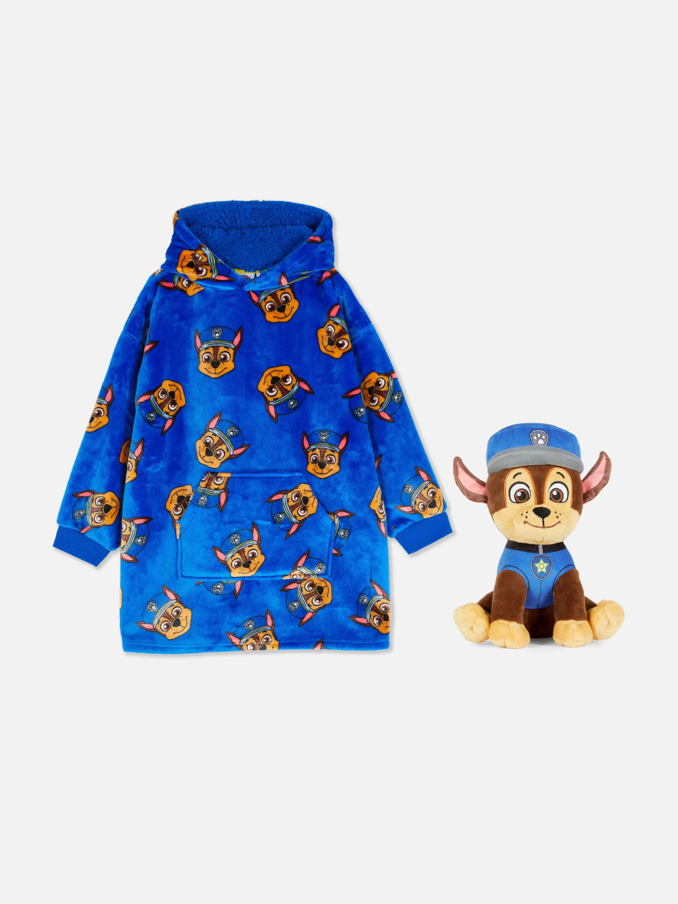 Snuddies E Pijamas-Macacão*Primark Conjunto Snuddie/peluche Patrulha Pata Chase Criança Azul