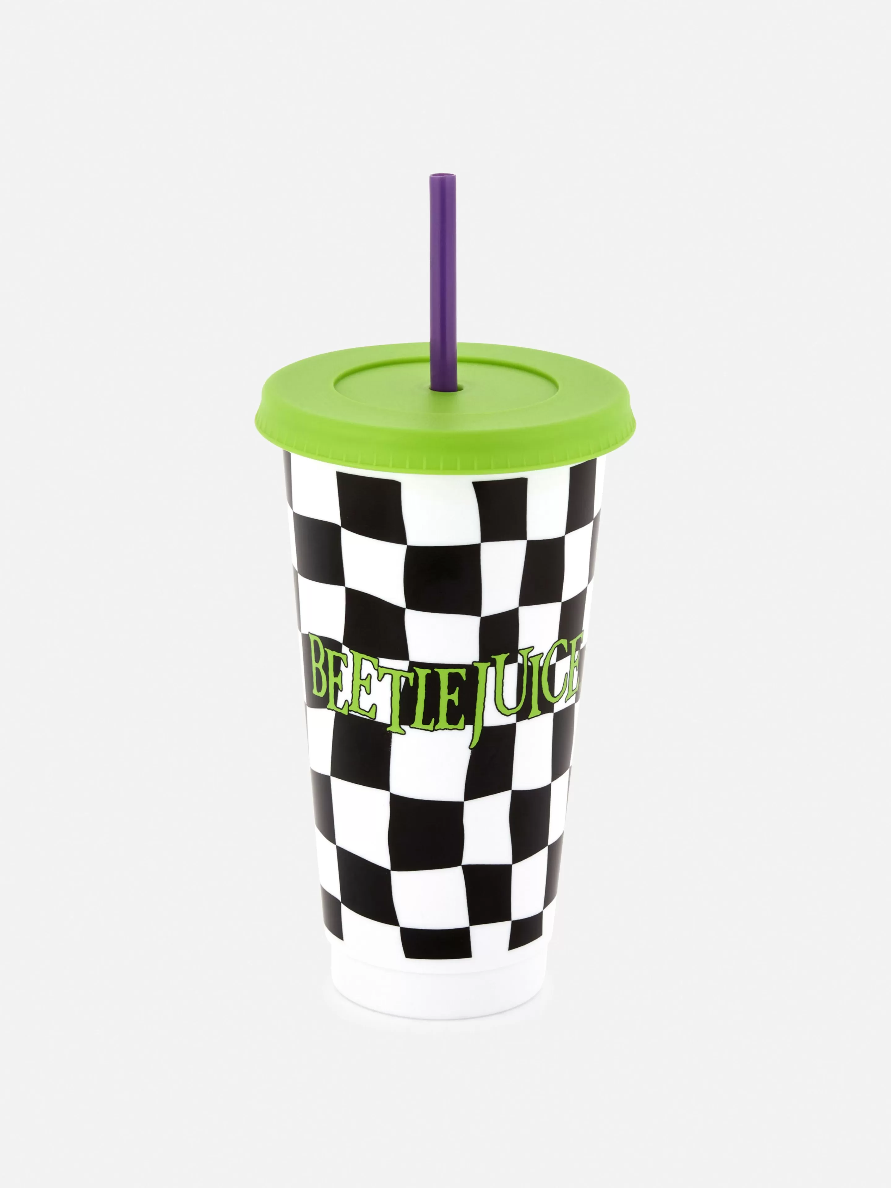 Copos E Canecas*Primark Copo Palhinha Beetlejuice Preto