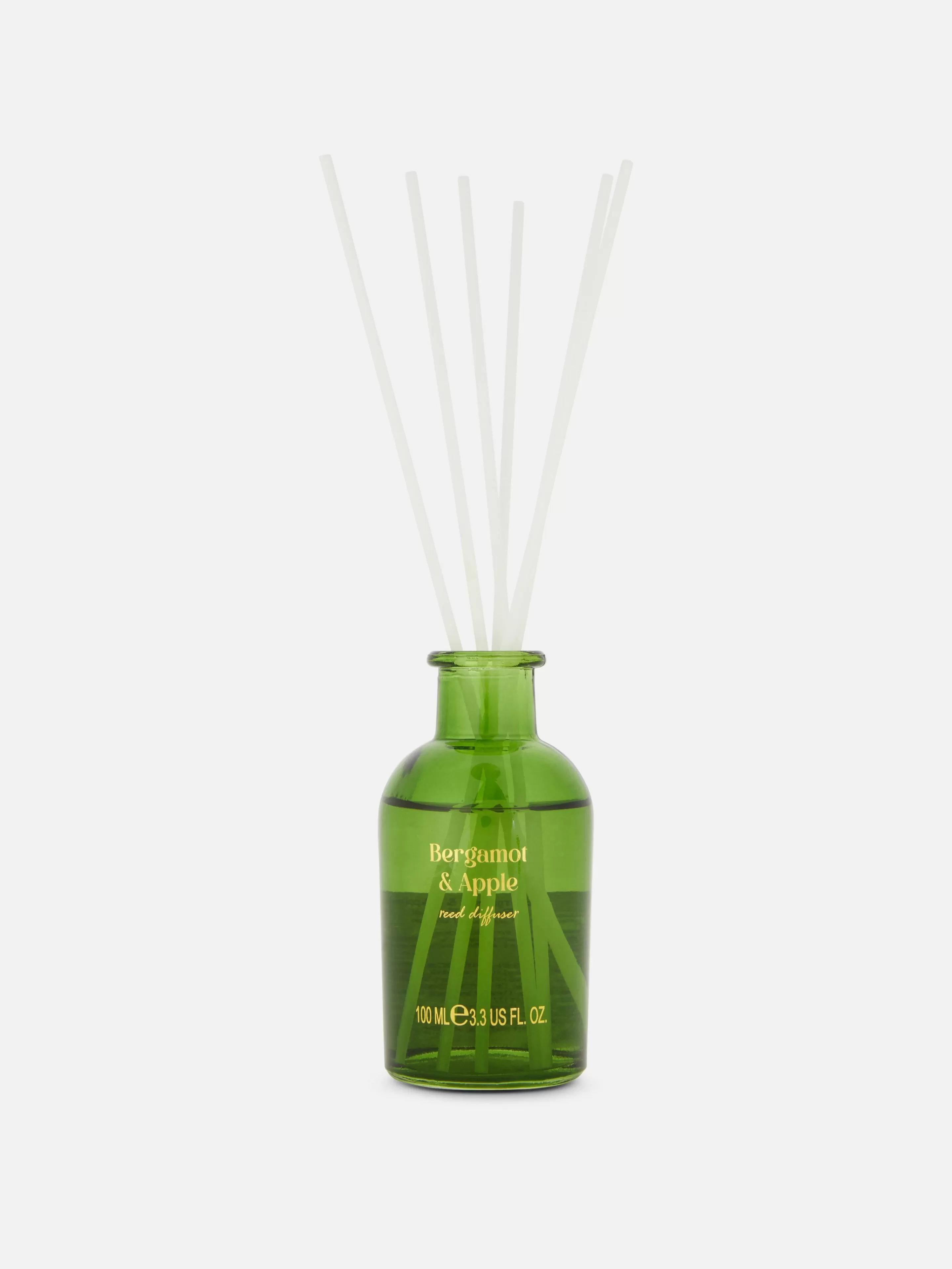 Fragrância Para Casa*Primark Difusor Varetas Frasco Vidro Verde