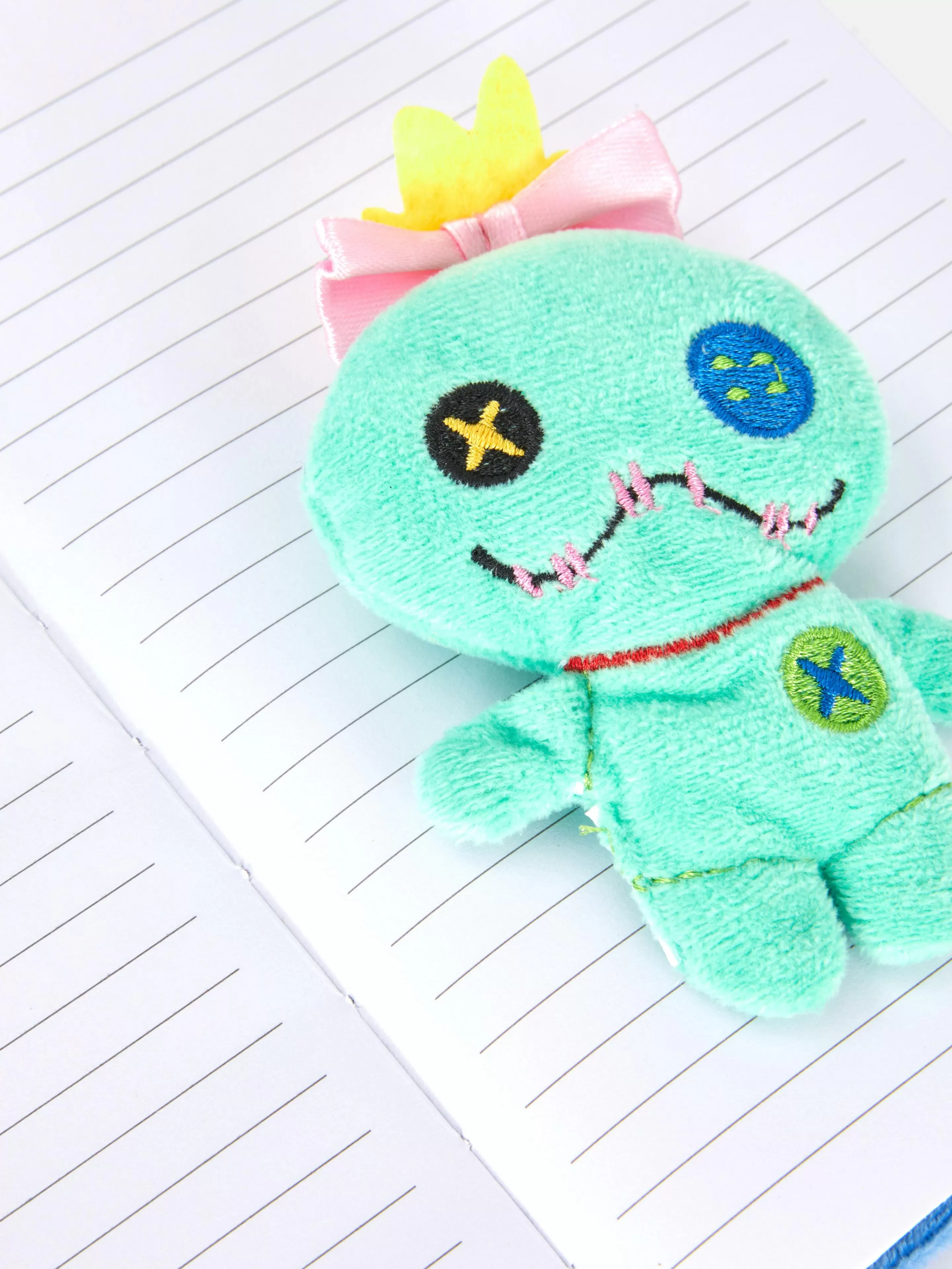 Blocos De Notas*Primark Diário Brinquedo Peluche Disney's Stitch & Scrump Cor-de-rosa