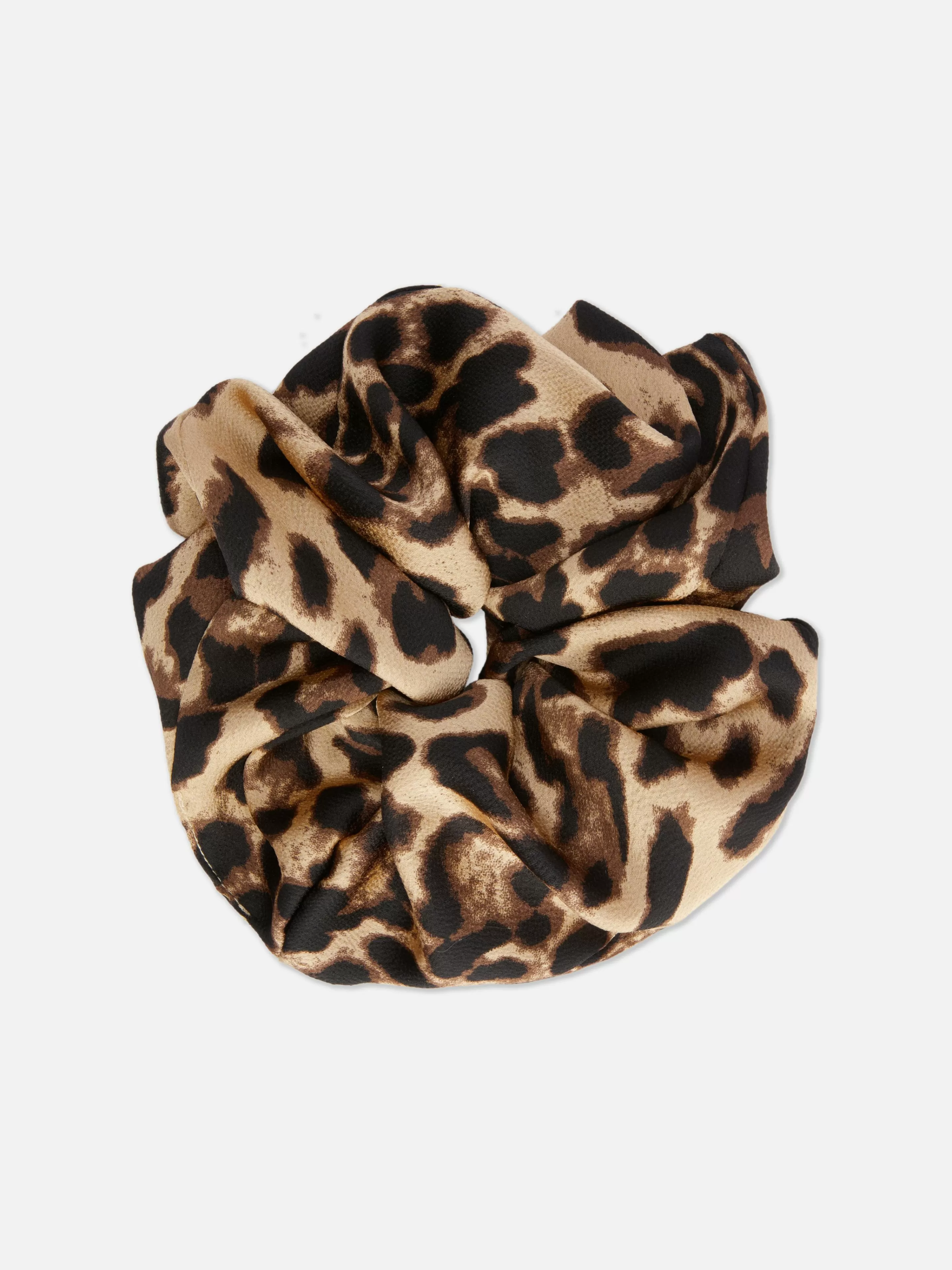 Acessórios De Cabelo*Primark Elástico Cabelo Estampado Leopardo Tamanho Jumbo Castanho