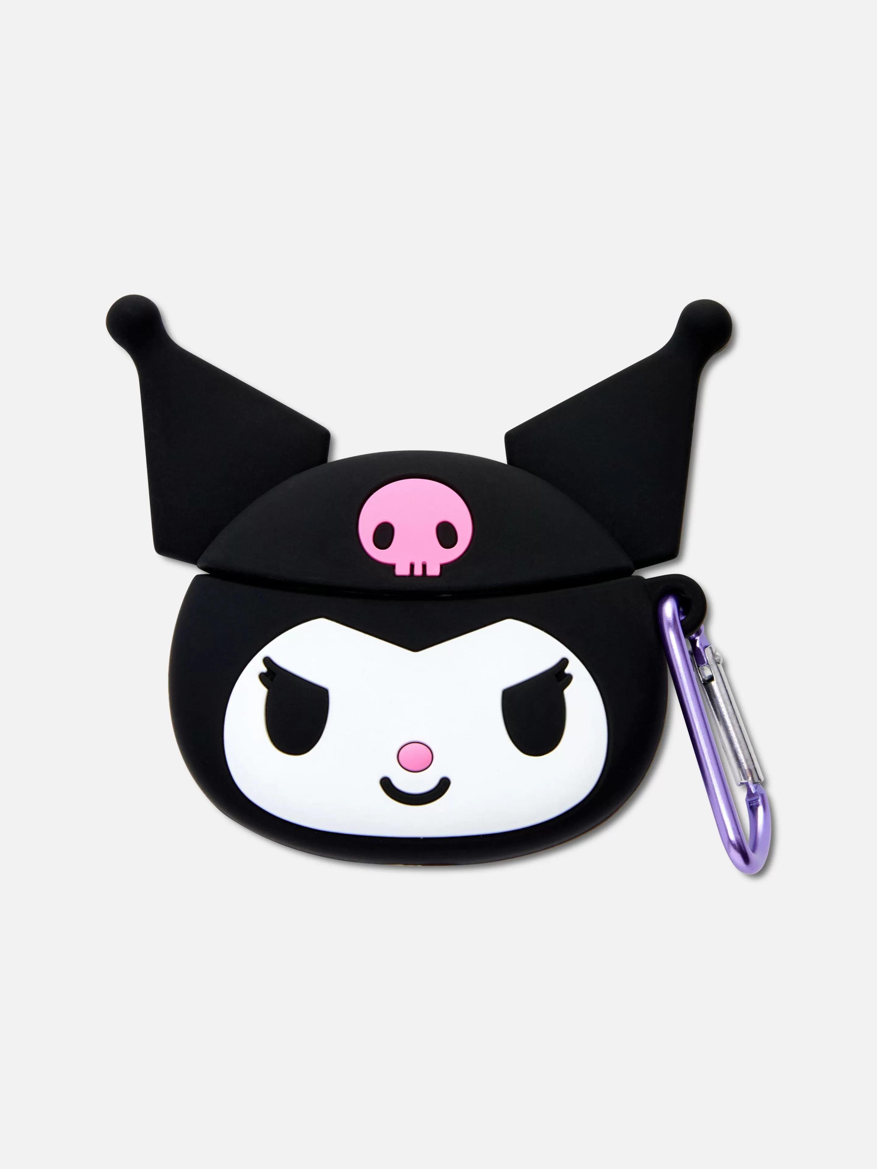 Auscultadores*Primark Estojo Auriculares S/ Fios Hello Kitty Kuromi Preto