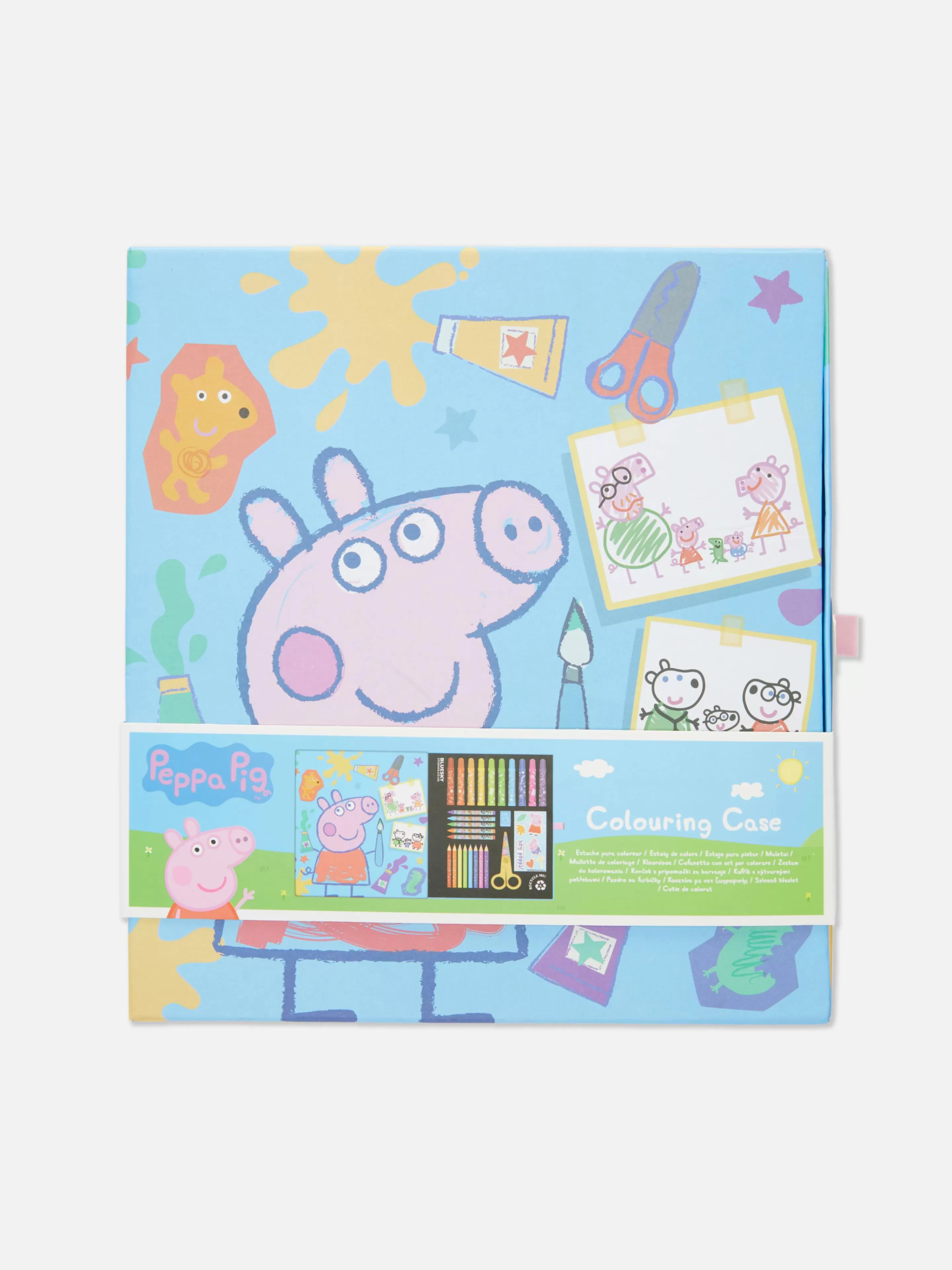 Canetas E Lápis*Primark Estojo De Colorir Porquinha Peppa Cor-de-rosa