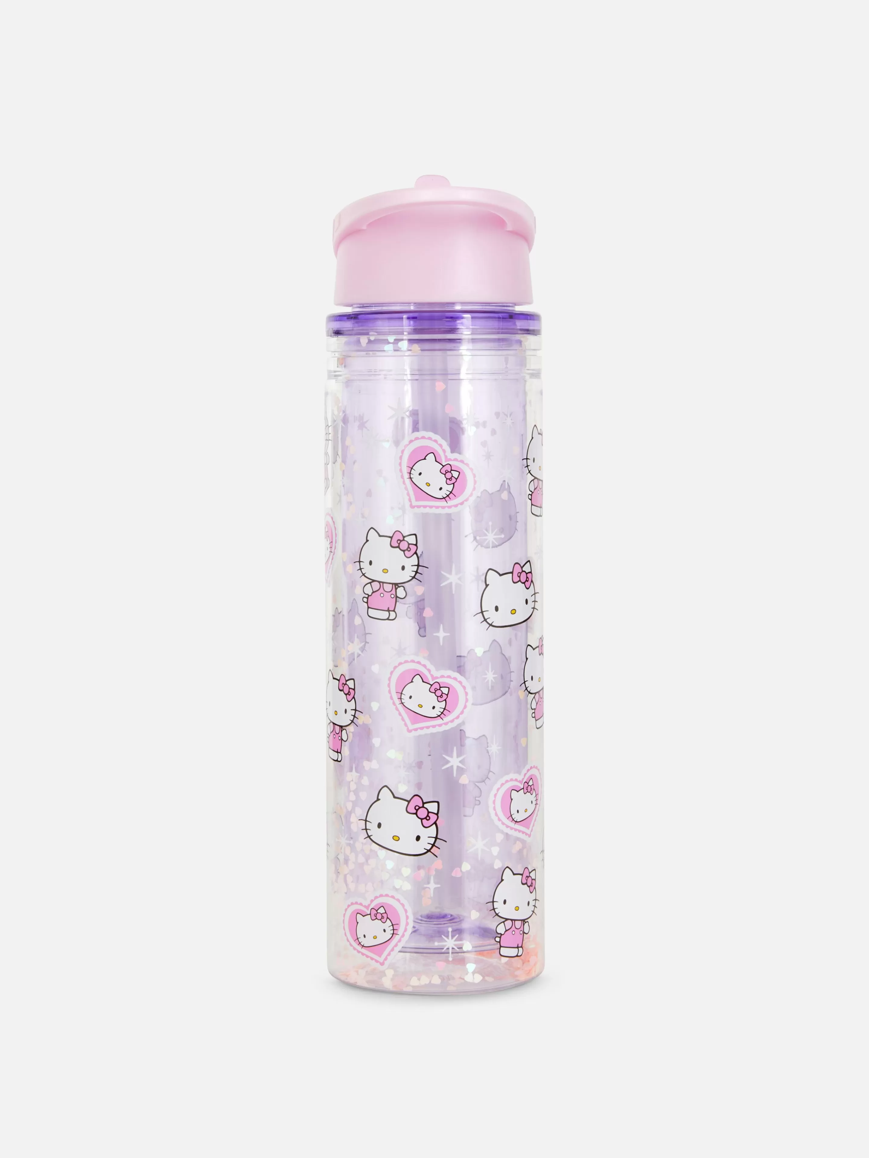 Copos E Canecas*Primark Garrafa água Brilhos Hello Kitty Cor-de-rosa