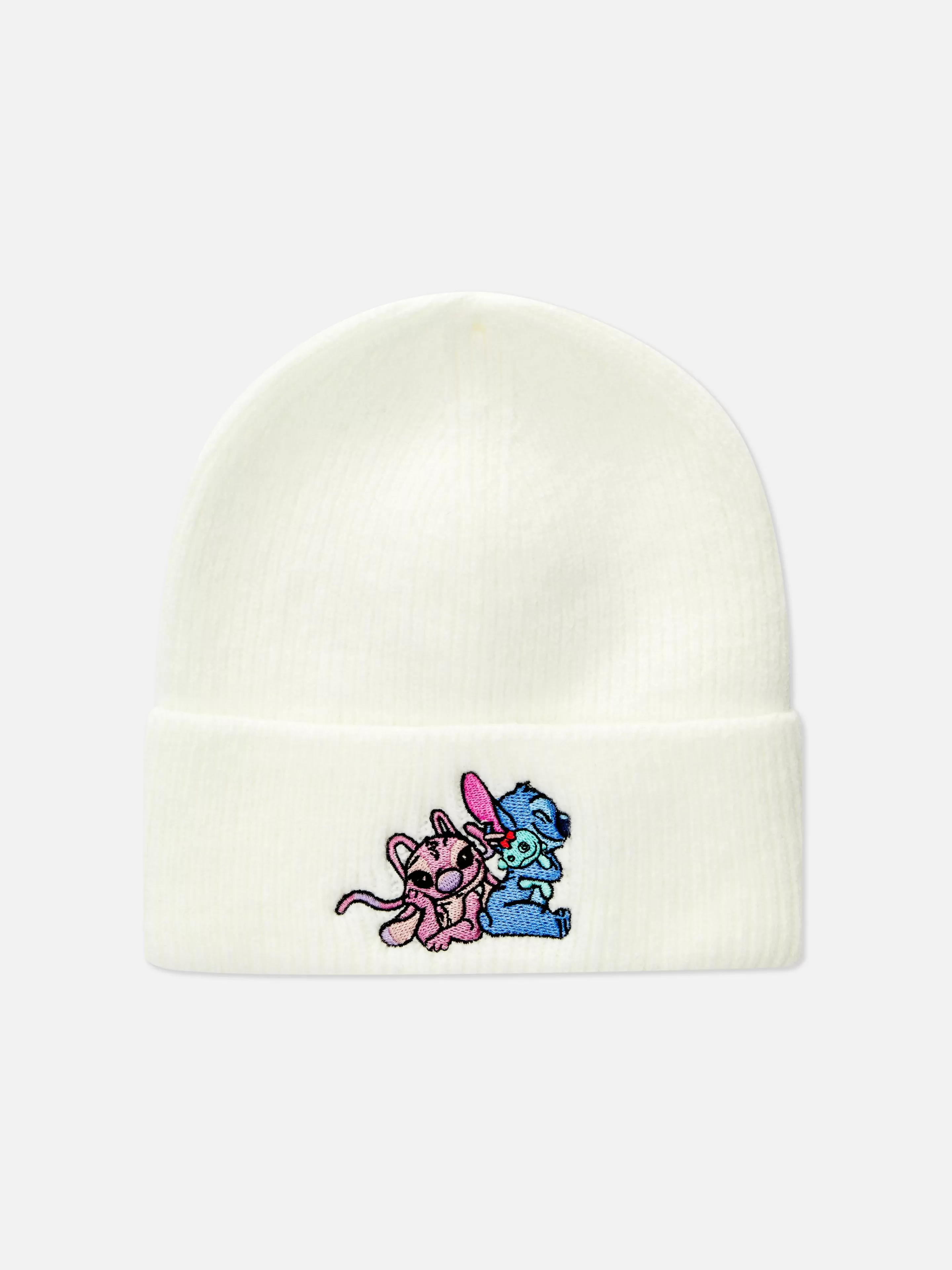 Chapéus, Luvas E Cachecóis*Primark Gorro Canelado Disney Stitch Cru