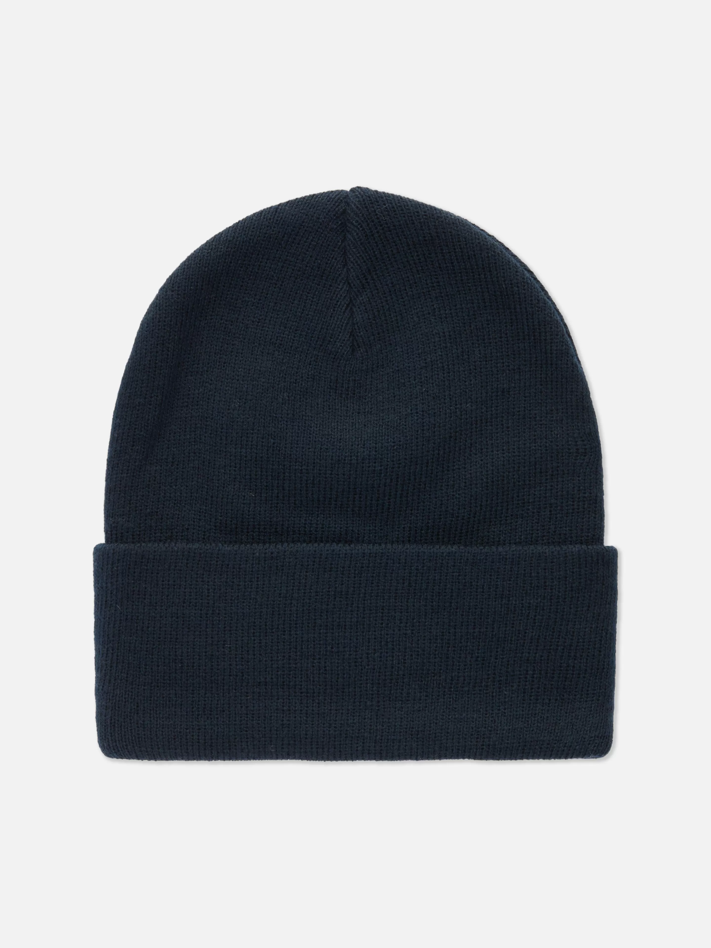 Chapéus, Luvas E Cachecóis*Primark Gorro Dobra Larga Azul-marinho