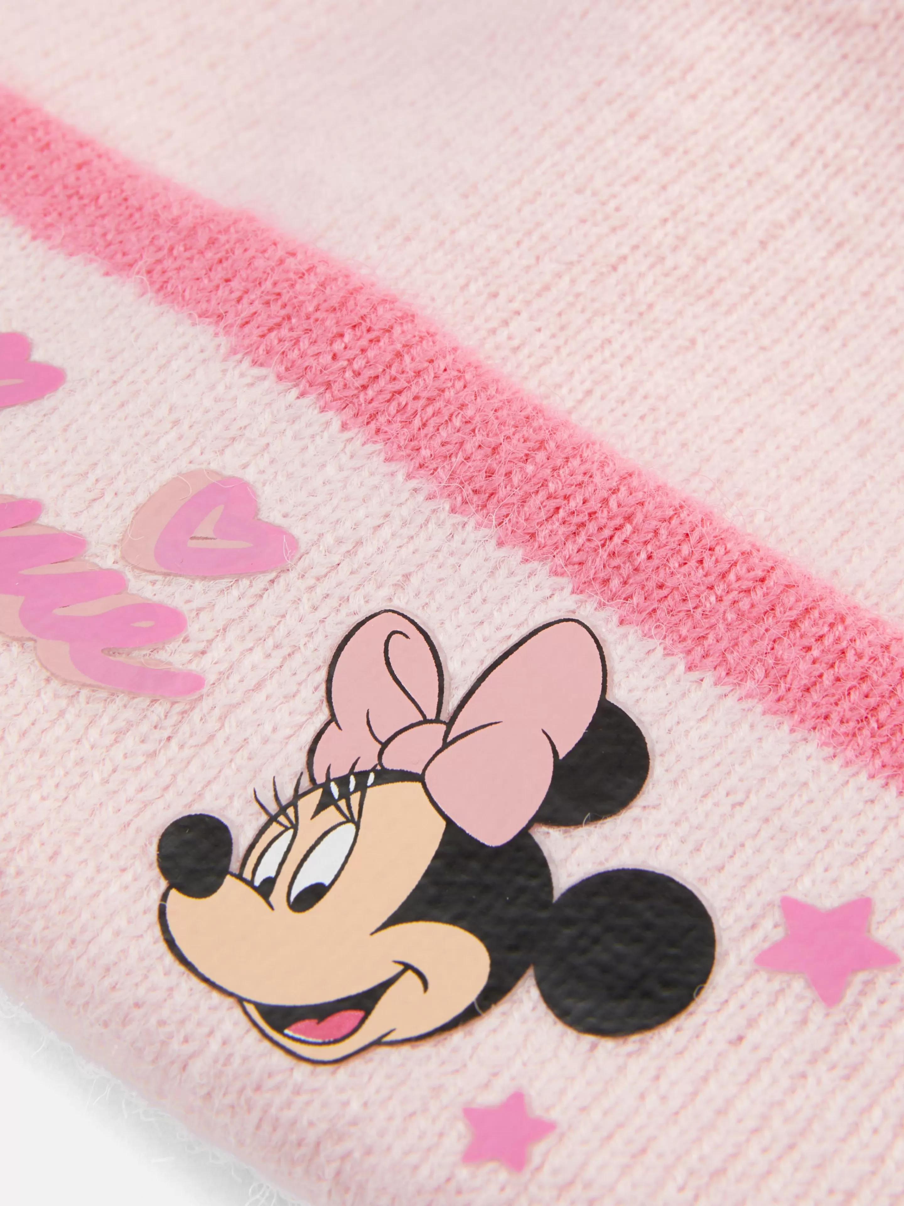 Chapéus, Luvas E Cachecóis*Primark Gorro Malha Disney Minnie Cor-de-rosa