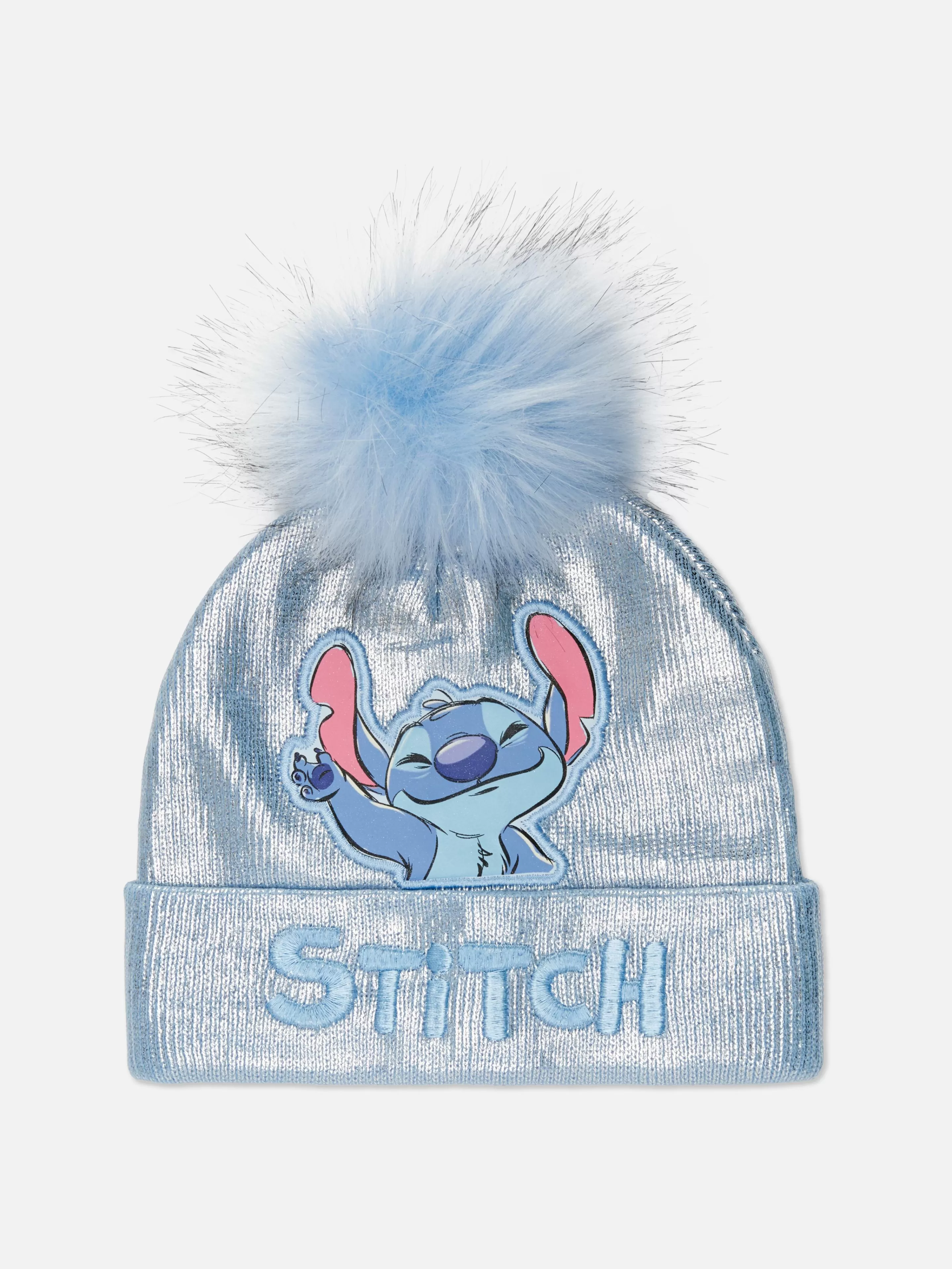 Chapéus, Luvas E Cachecóis*Primark Gorro Pompom Disney Stitch Prateado