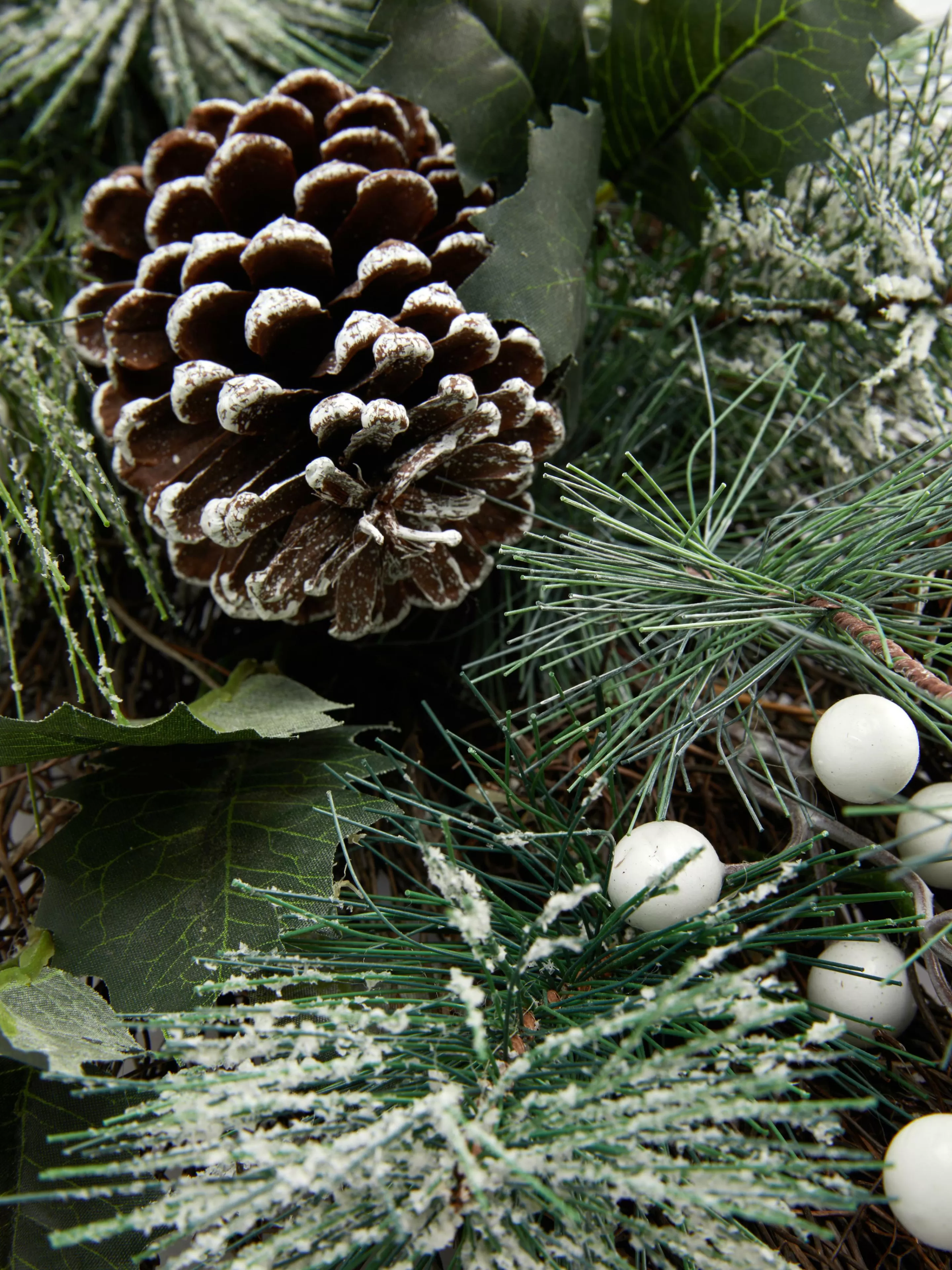 Flores E Plantas Artificiais*Primark Grinalda Natal Laço Branco