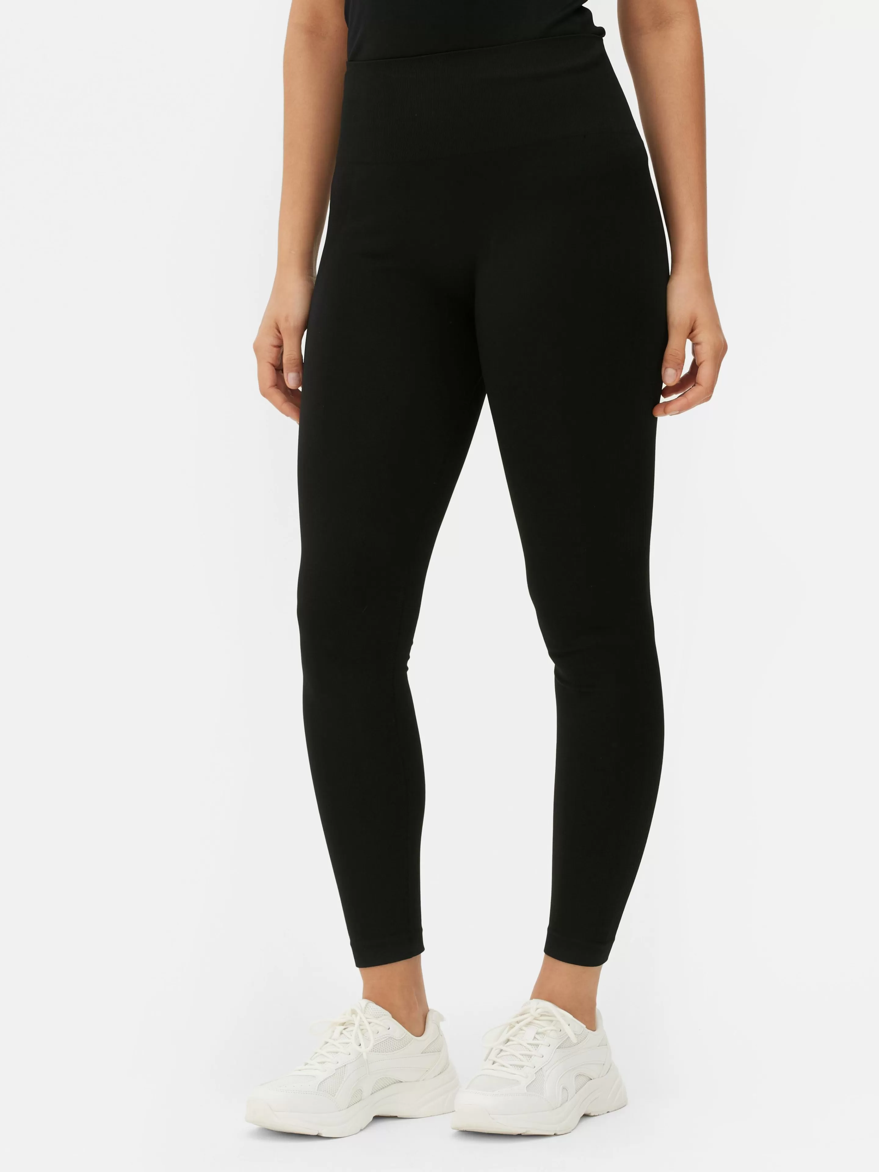 Roupas De Ginásio E De Desporto*Primark Leggings Compridas Desempenho S/ Costuras Preto