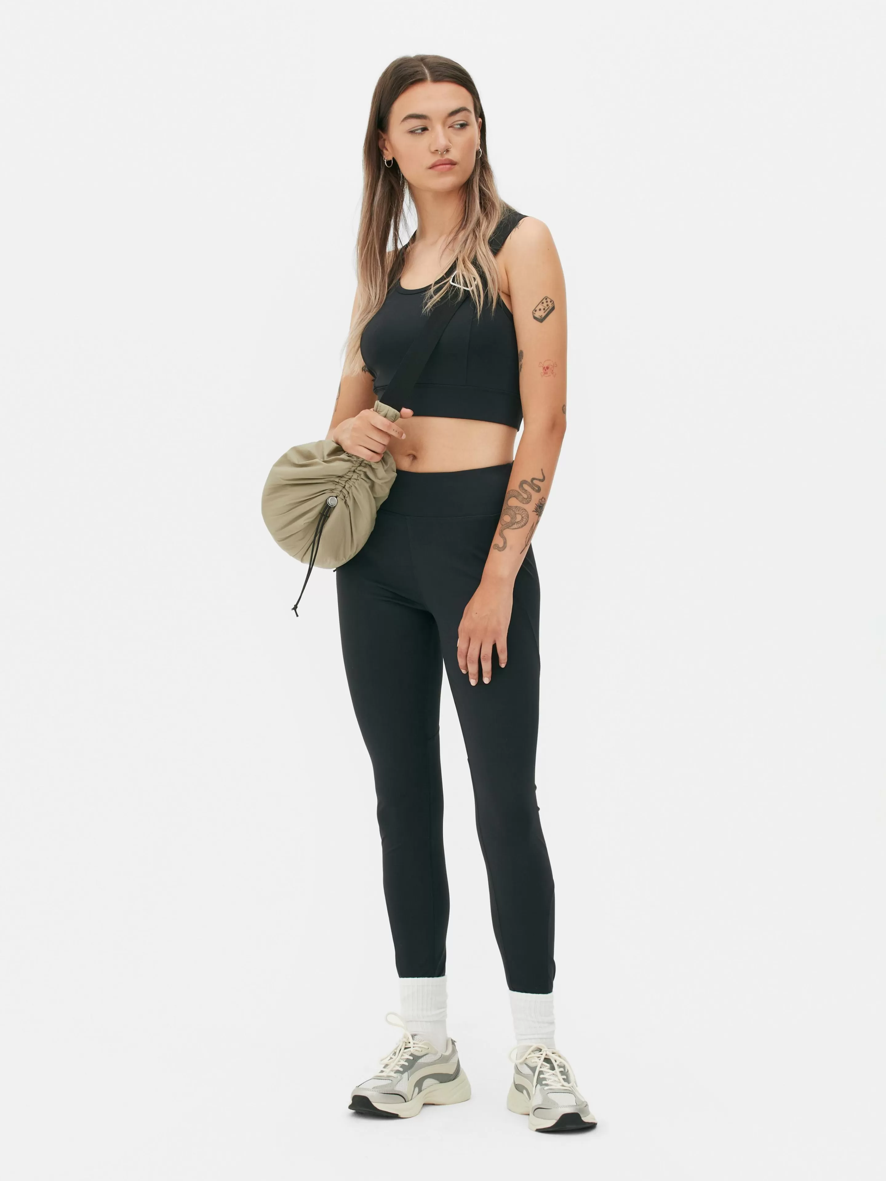 Roupas De Ginásio E De Desporto*Primark Leggings Desempenho Desporto Preto