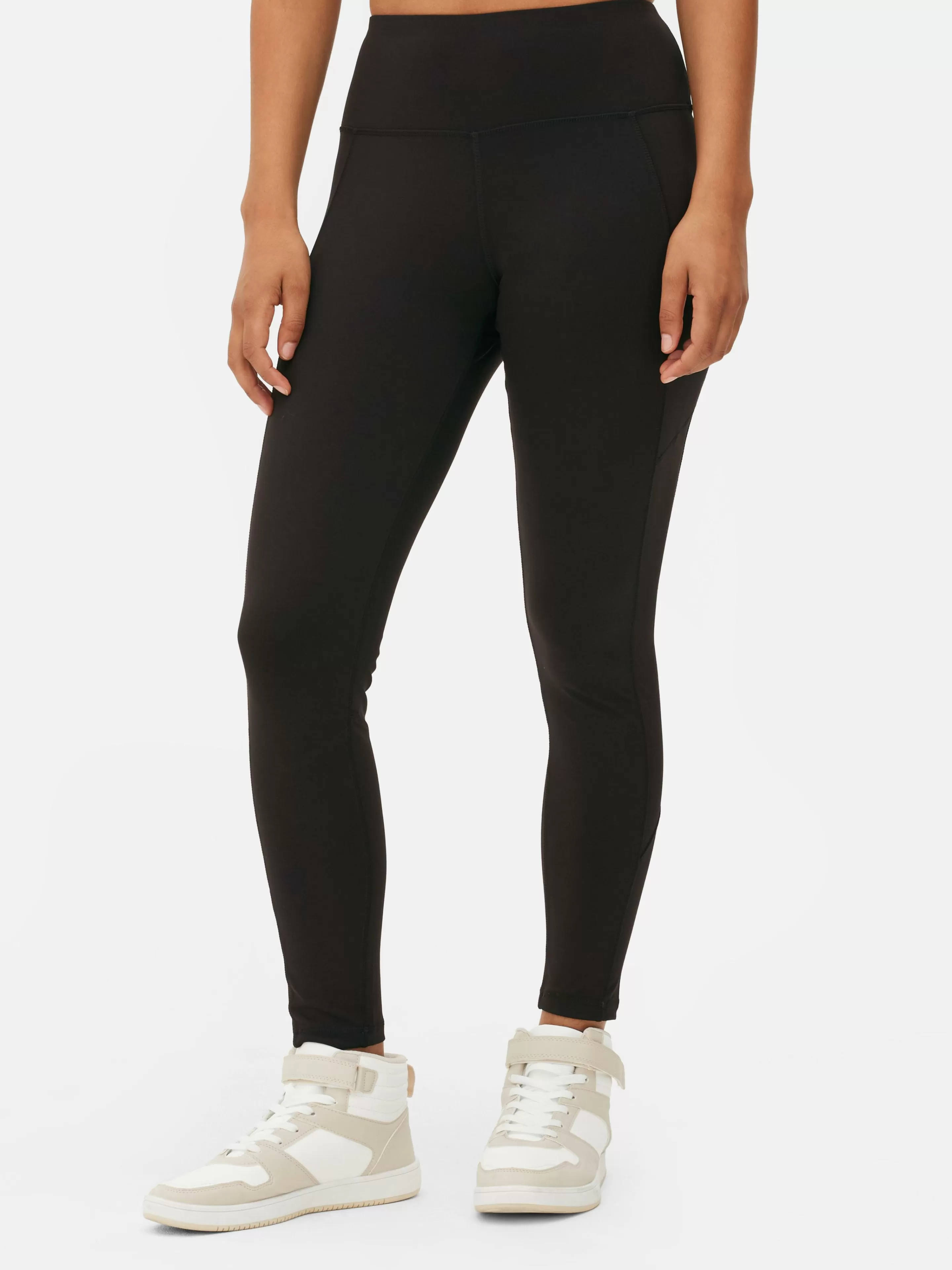 Roupas De Ginásio E De Desporto*Primark Leggings Modeladoras Cintura Subida Desempenho Preto