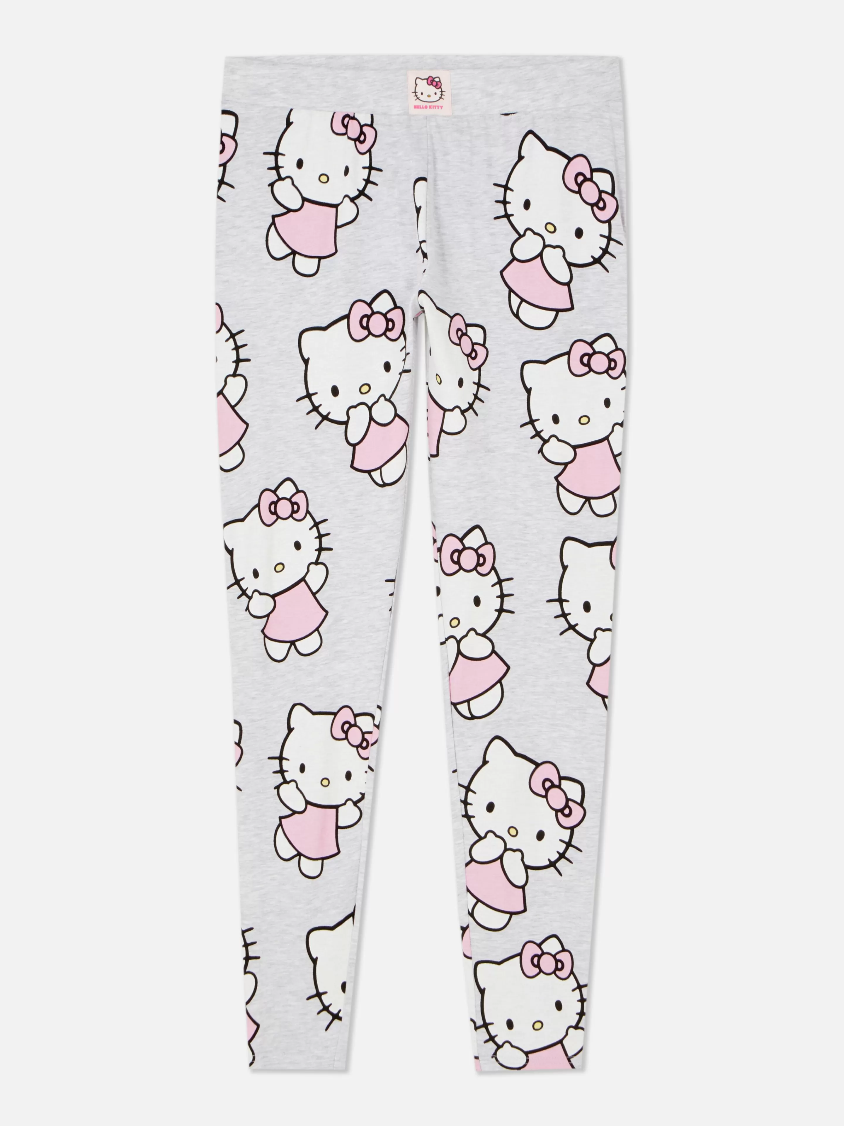 Calças De Pijama*Primark Leggings Pijama Hello Kitty Cinzento marmoreado