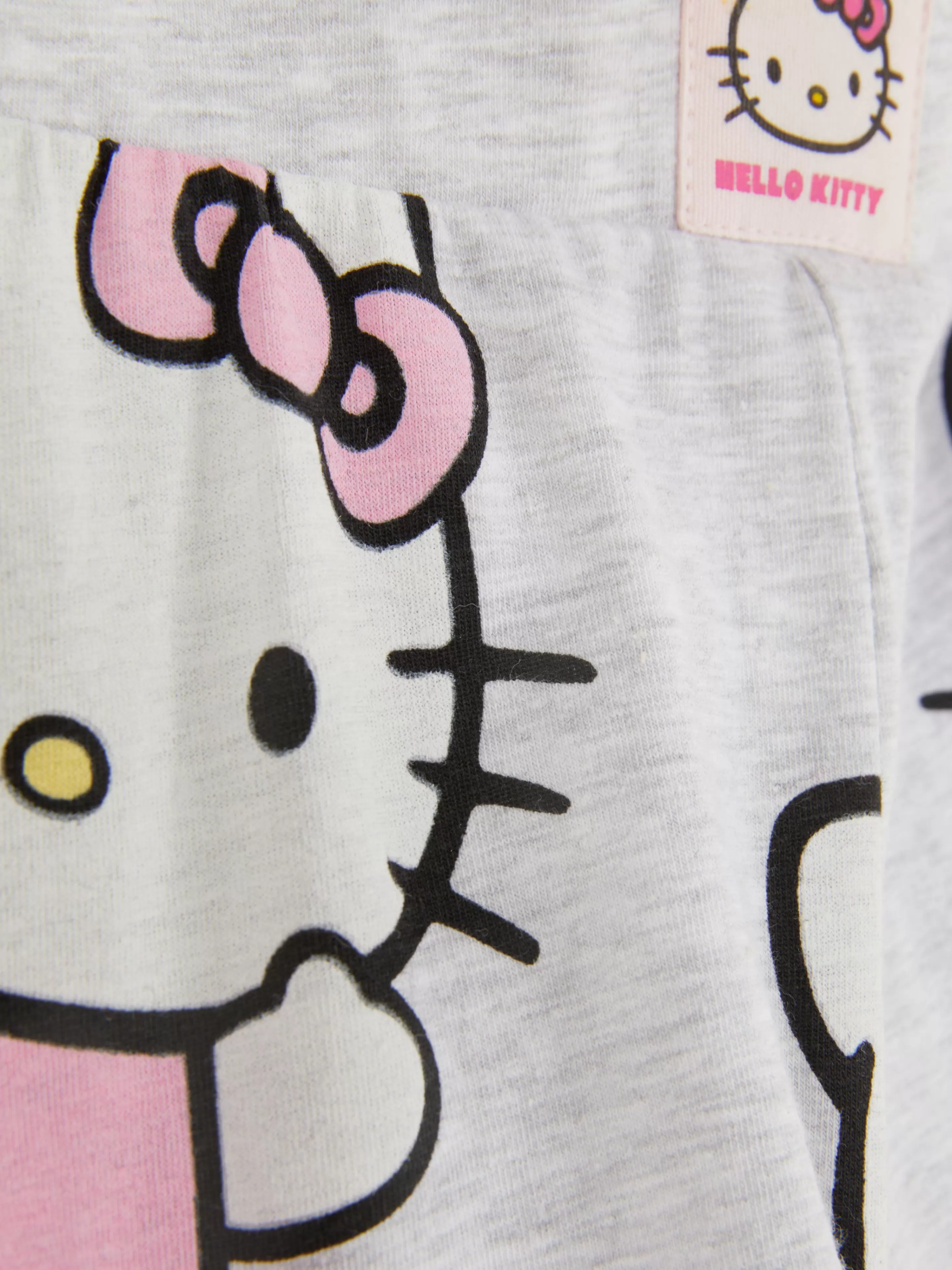 Calças De Pijama*Primark Leggings Pijama Hello Kitty Cinzento marmoreado