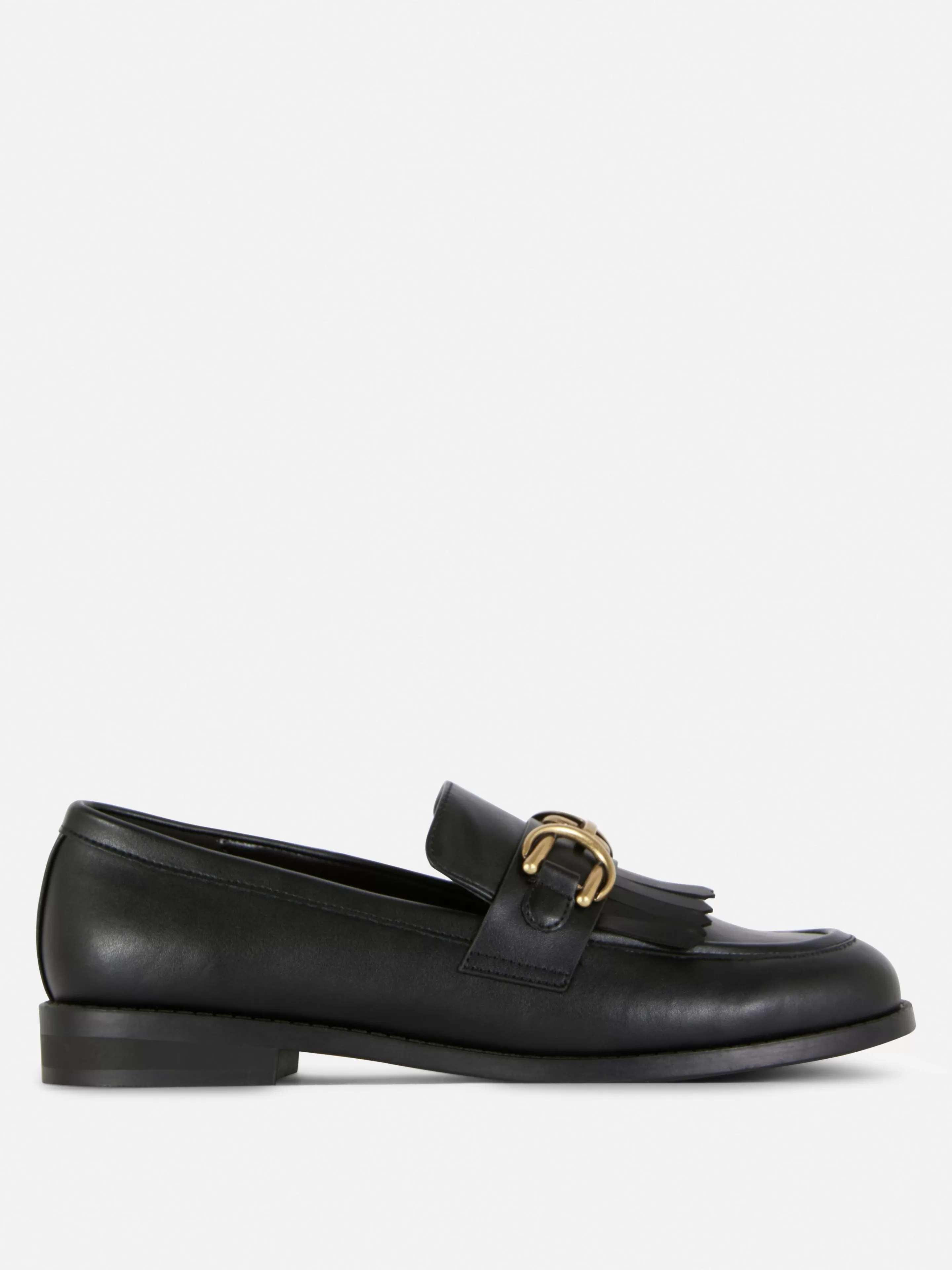 Sapatos Rasos*Primark Loafers Fivelas Franjas Preto