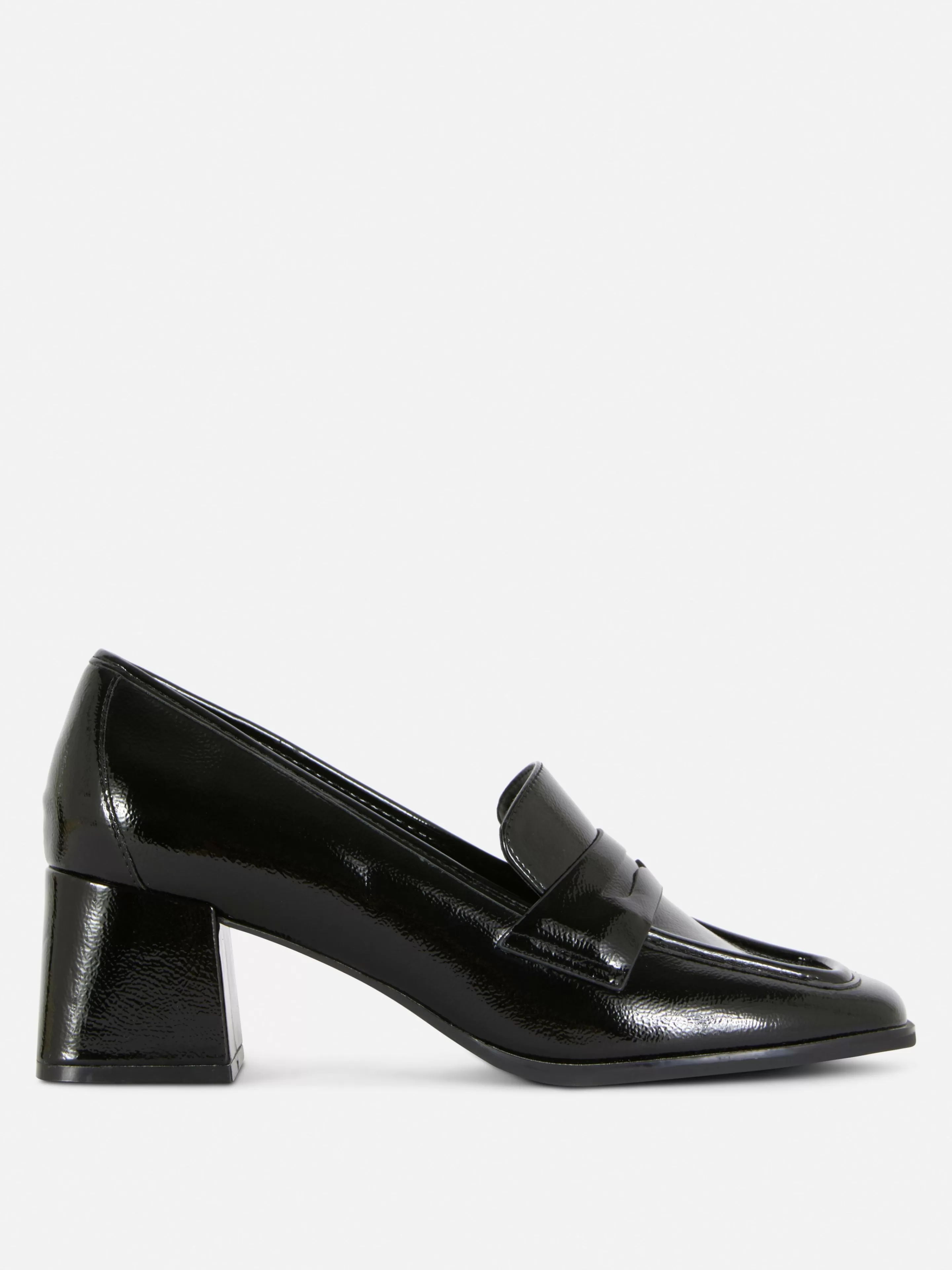 Sapatos De Salto Alto*Primark Loafers Salto Preto