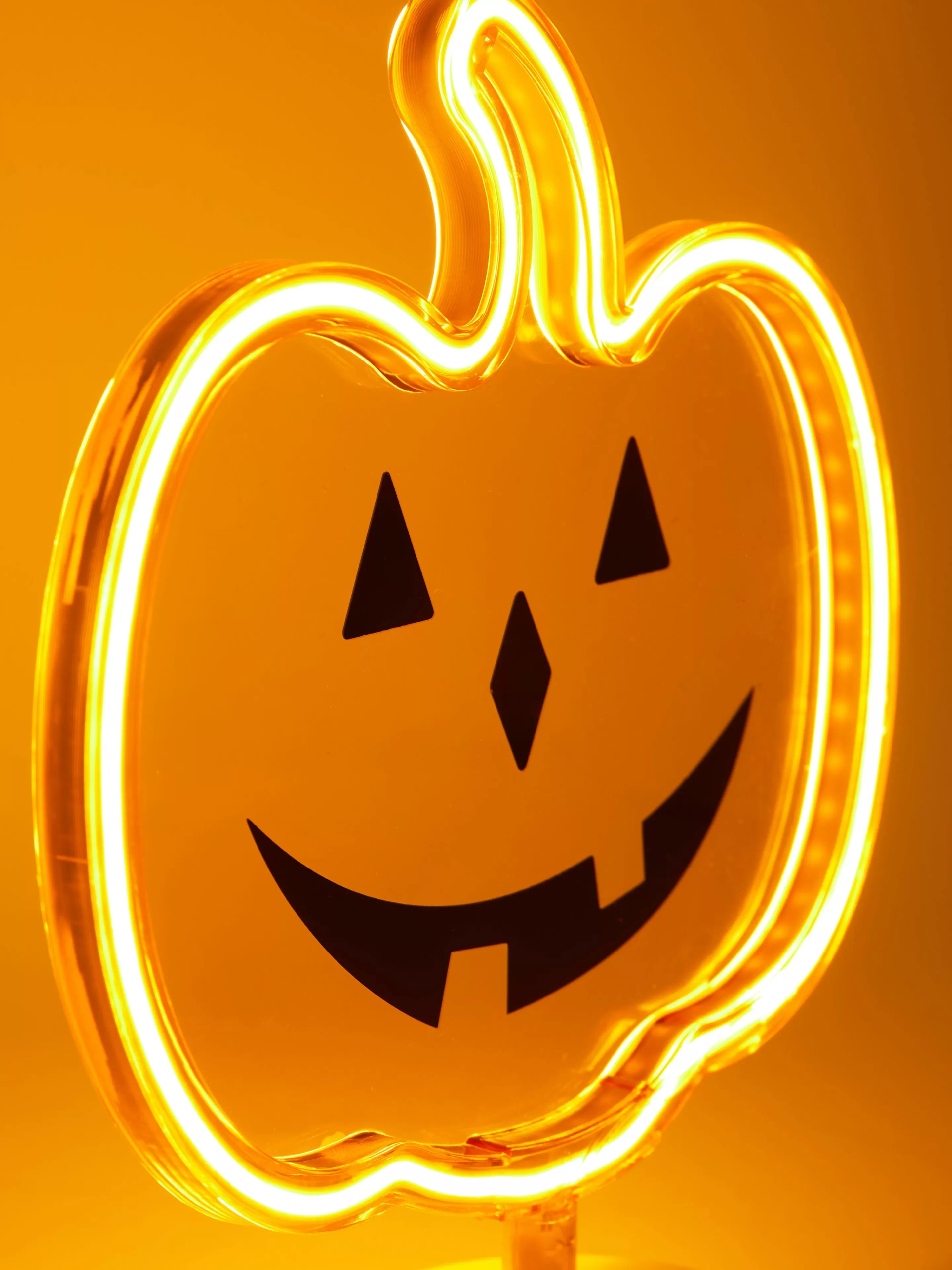 Iluminação*Primark Luz LED Néon Abóbora Halloween Cor de laranja